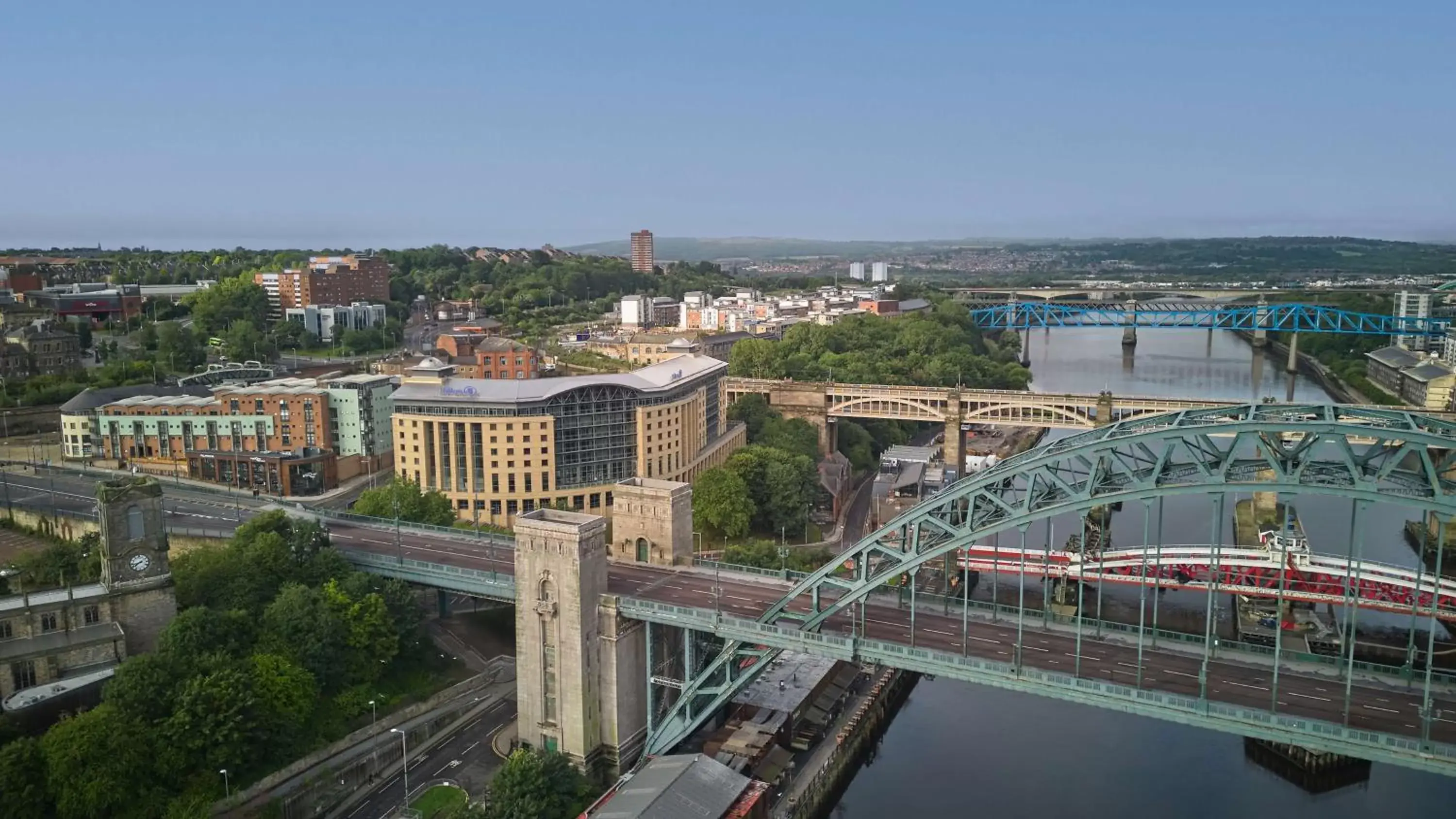 Property building, Bird's-eye View in Hilton Newcastle Gateshead