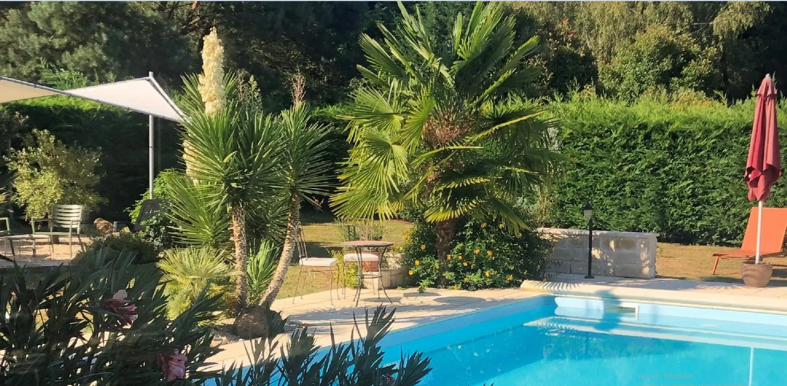 Swimming Pool in Merveilleuses chambres d'hôtes à Panazol