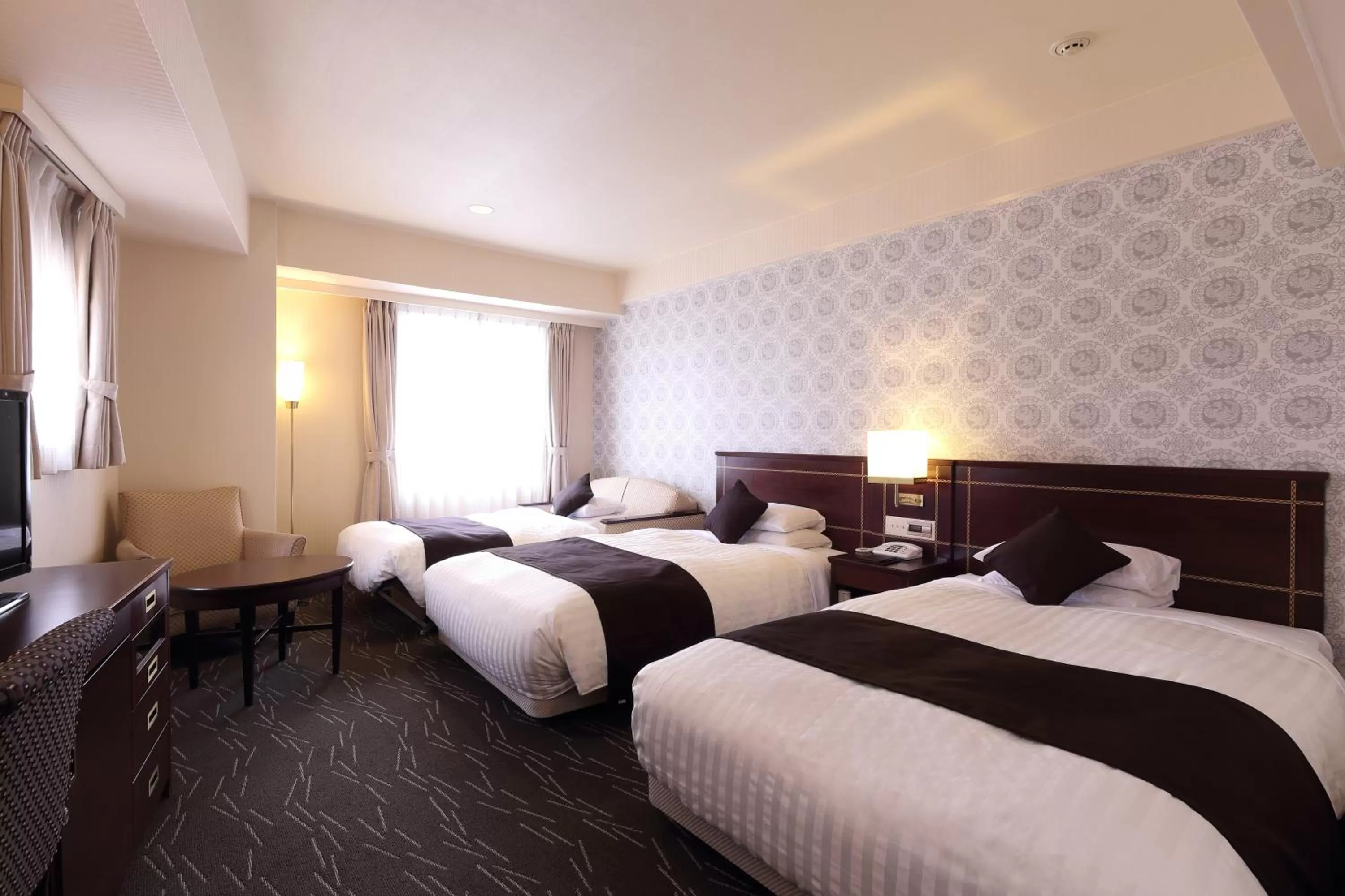 Day, Bed in Nishitetsu Grand Hotel