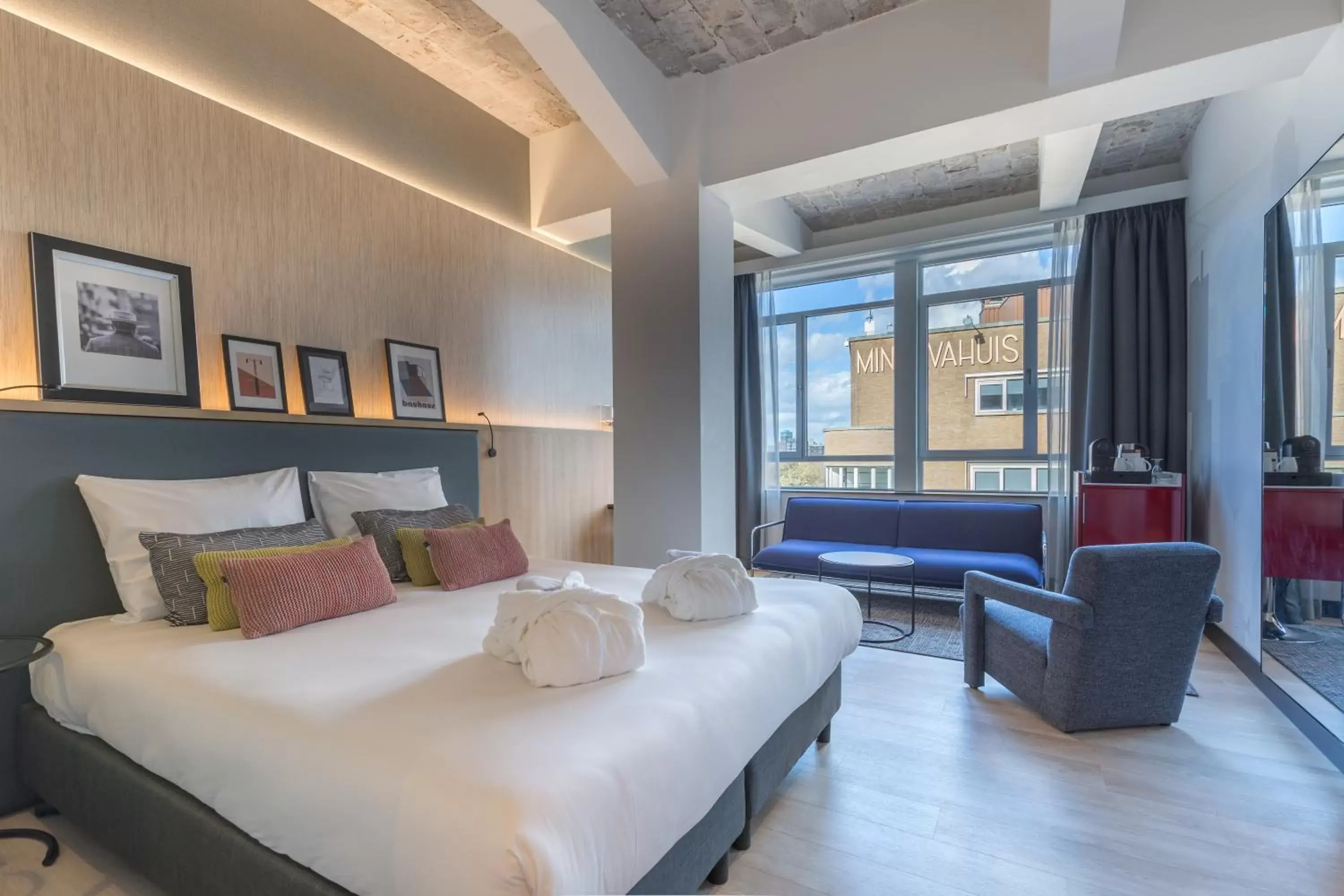 Bed in Postillion Hotel WTC Rotterdam