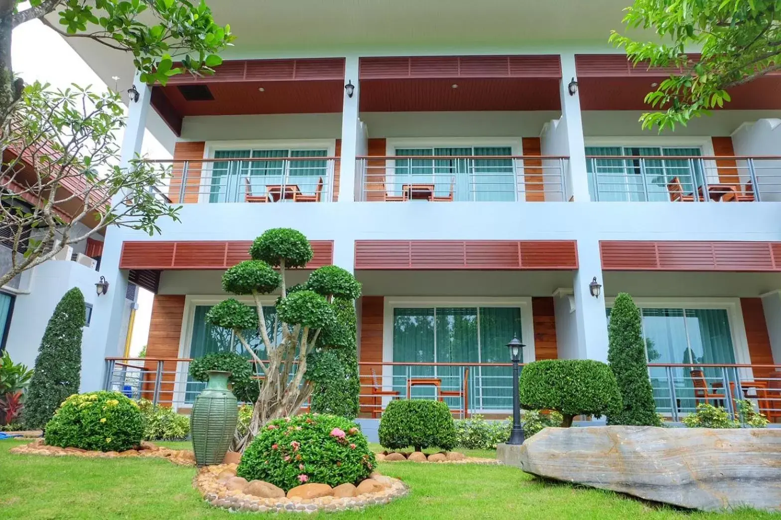 Garden, Property Building in Princess River Kwai Hotel