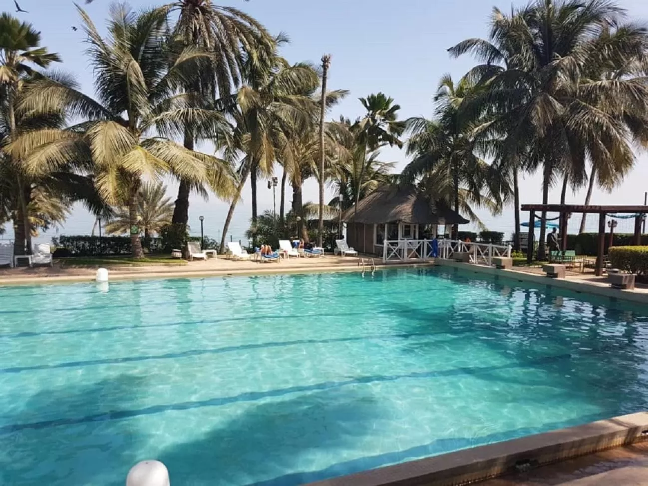 Swimming pool in Hotel Jardin Savana Dakar