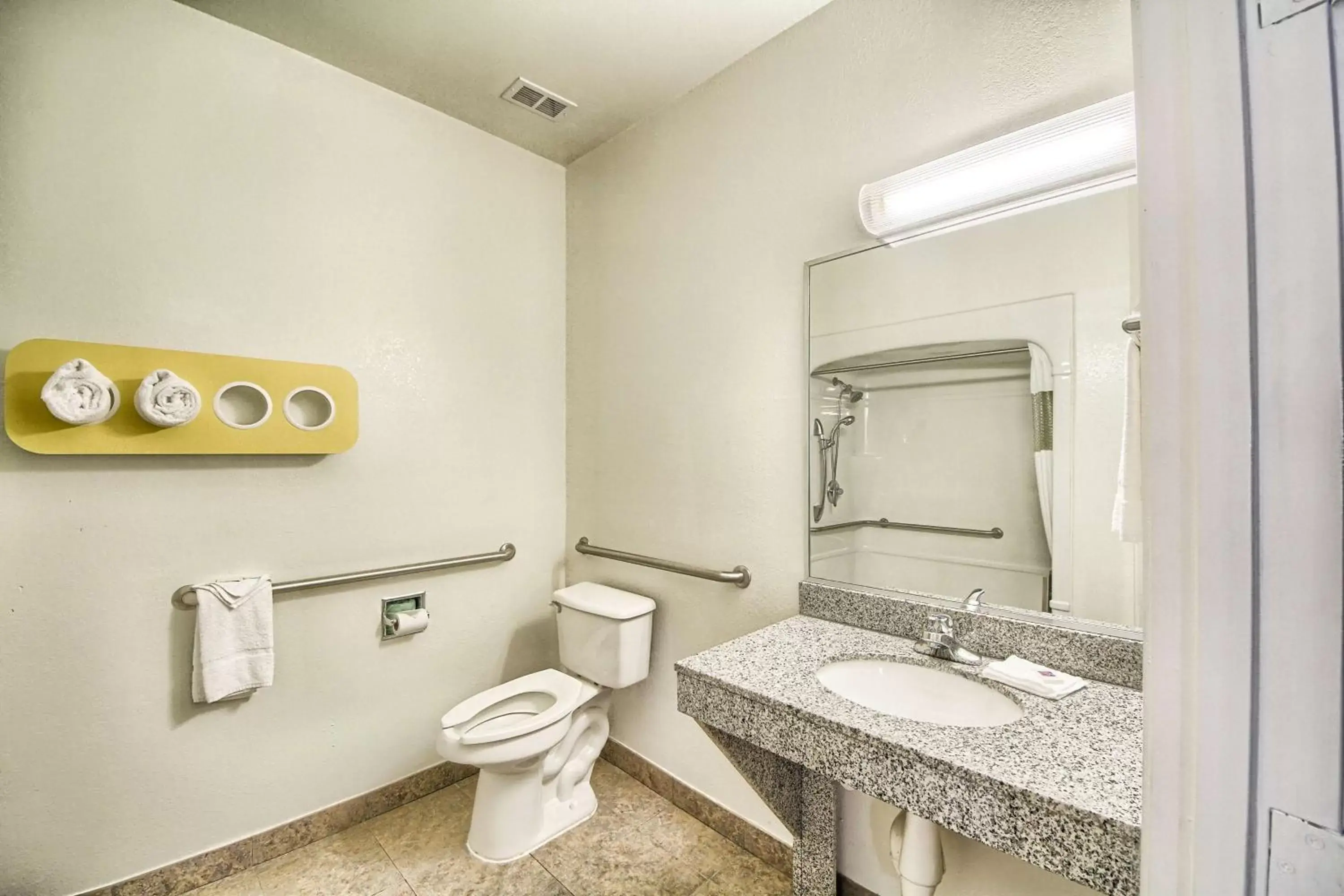 Photo of the whole room, Bathroom in Motel 6-Mission, TX