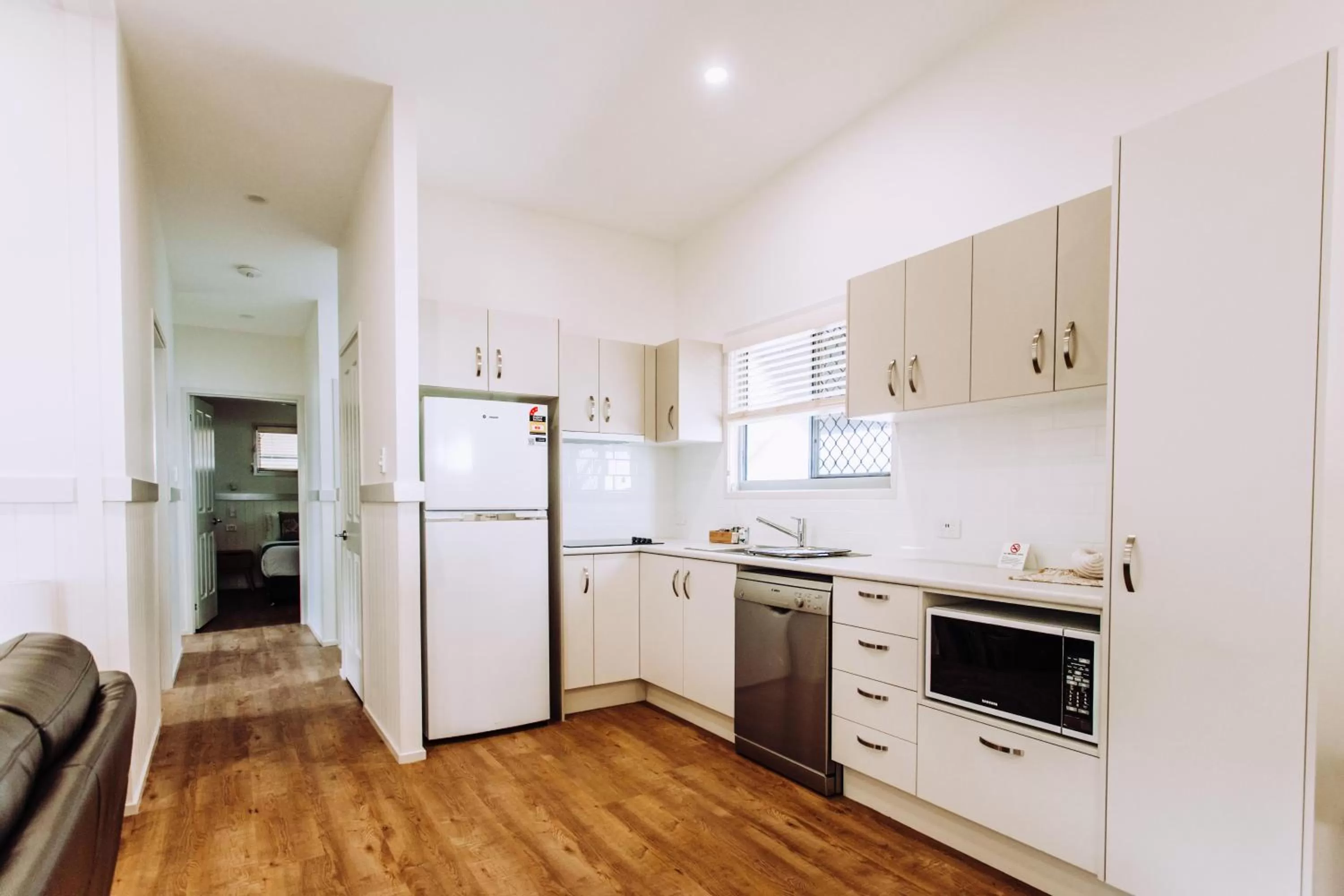 Kitchen or kitchenette, Kitchen/Kitchenette in Woolgoolga Beach Holiday Park