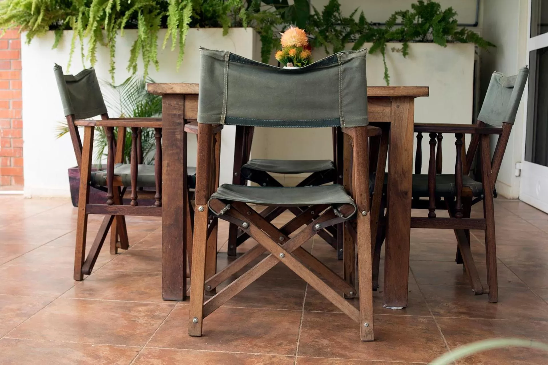 Seating area in Entebbe Palm Hotel
