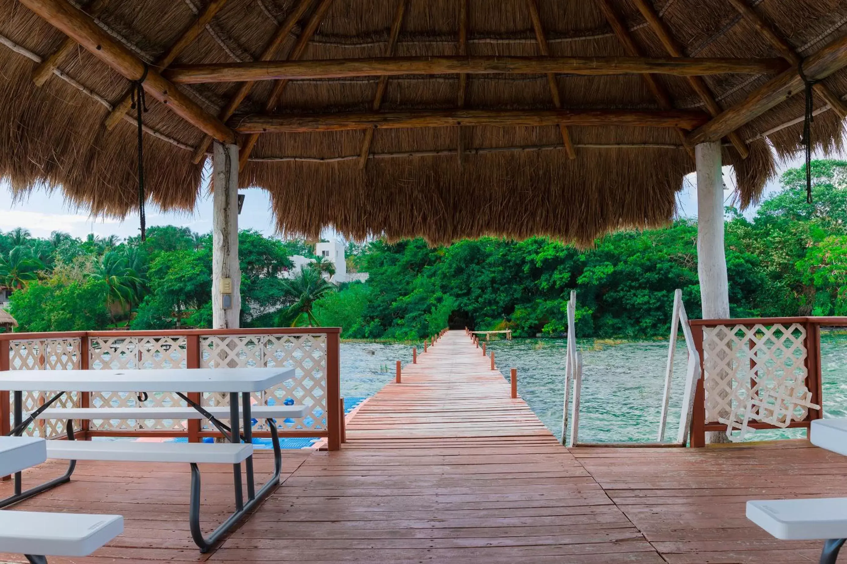 Seating area in Casa Aakal Lagoon Front