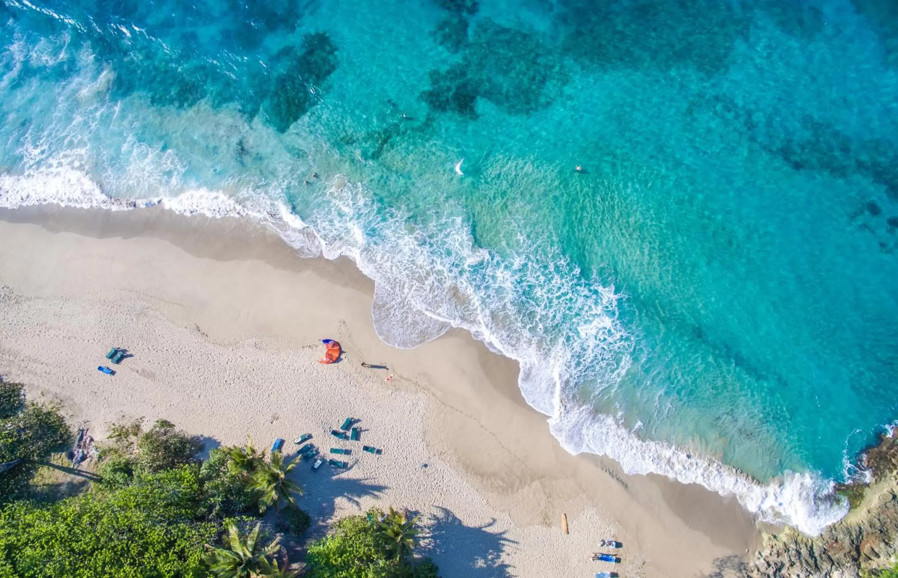 Bird's eye view, Beach in Cabarete Maravilla Eco Lodge Boutique Beach Surf & Kite