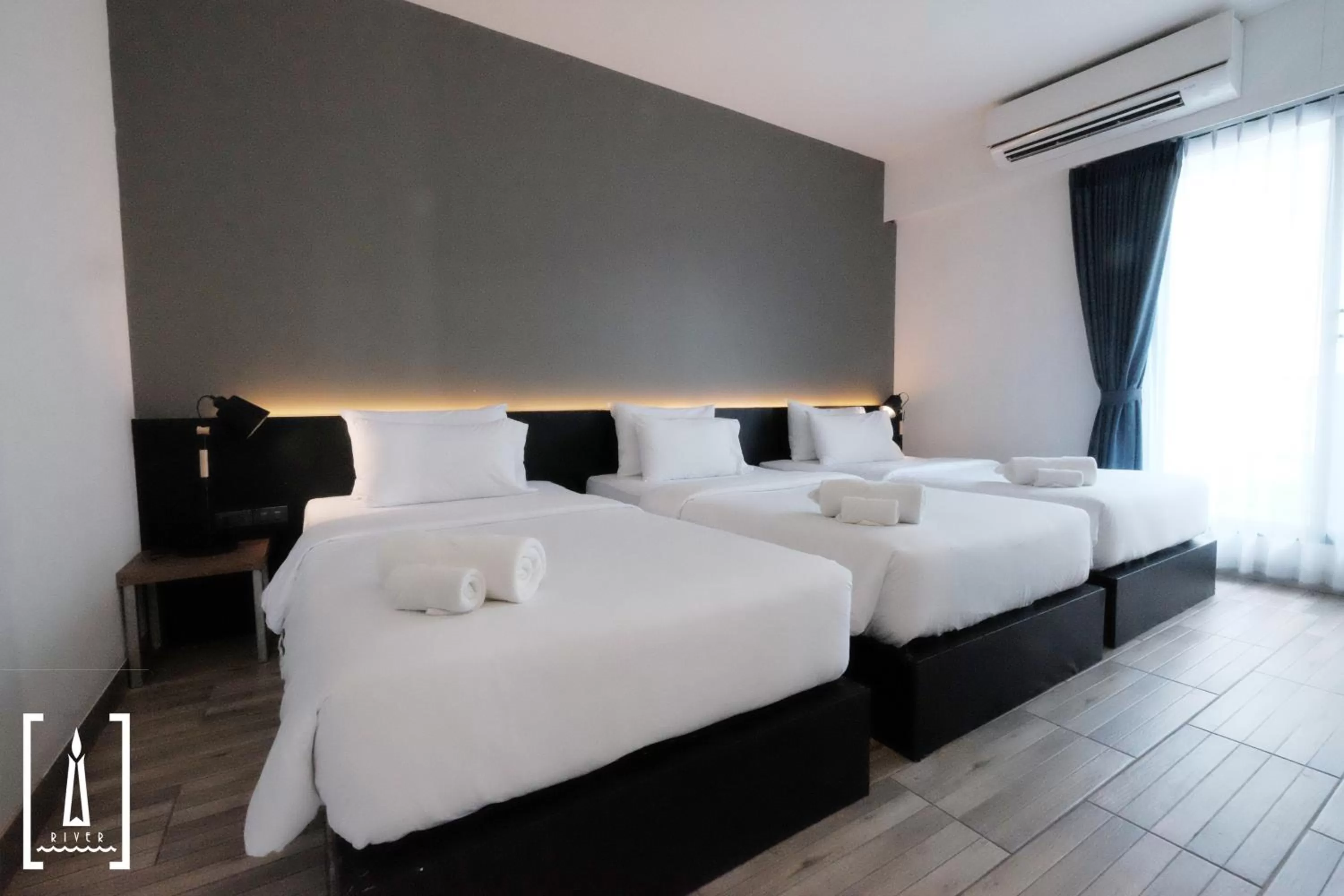 Bed in i-river chiangmai