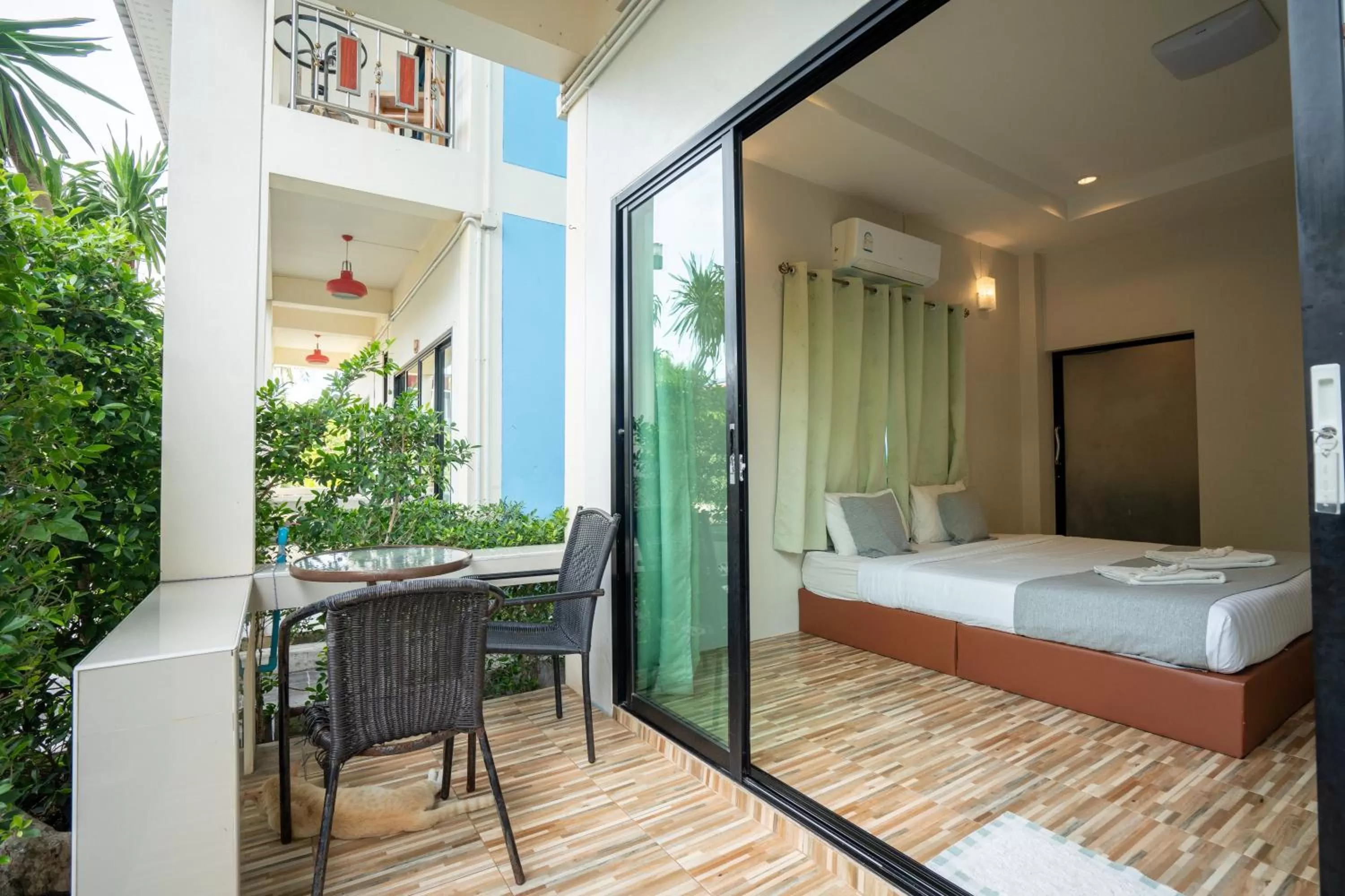 Balcony/Terrace, Bed in Janpa Resort