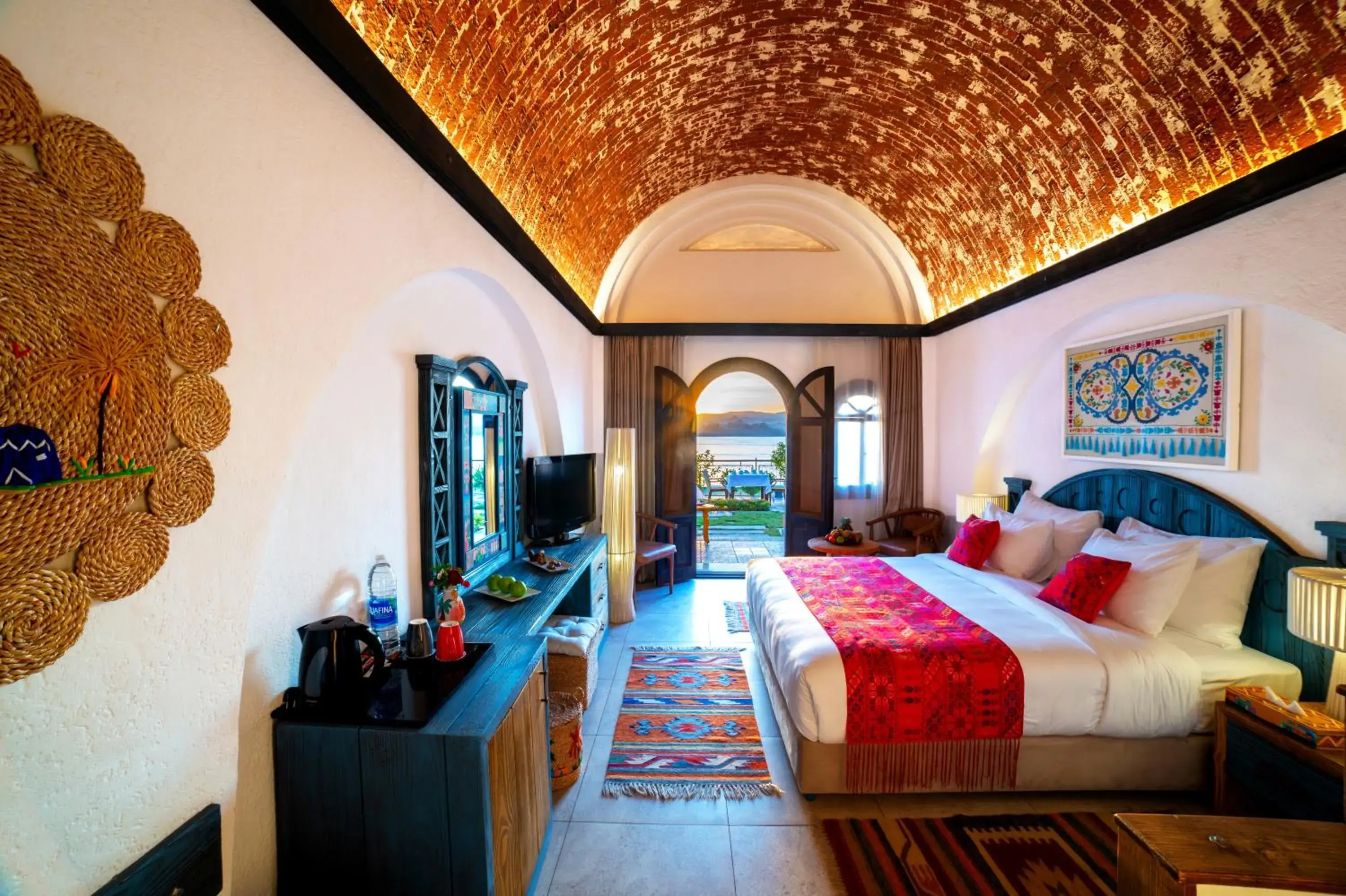 Bed in Sonesta Nouba Hotel Aswan