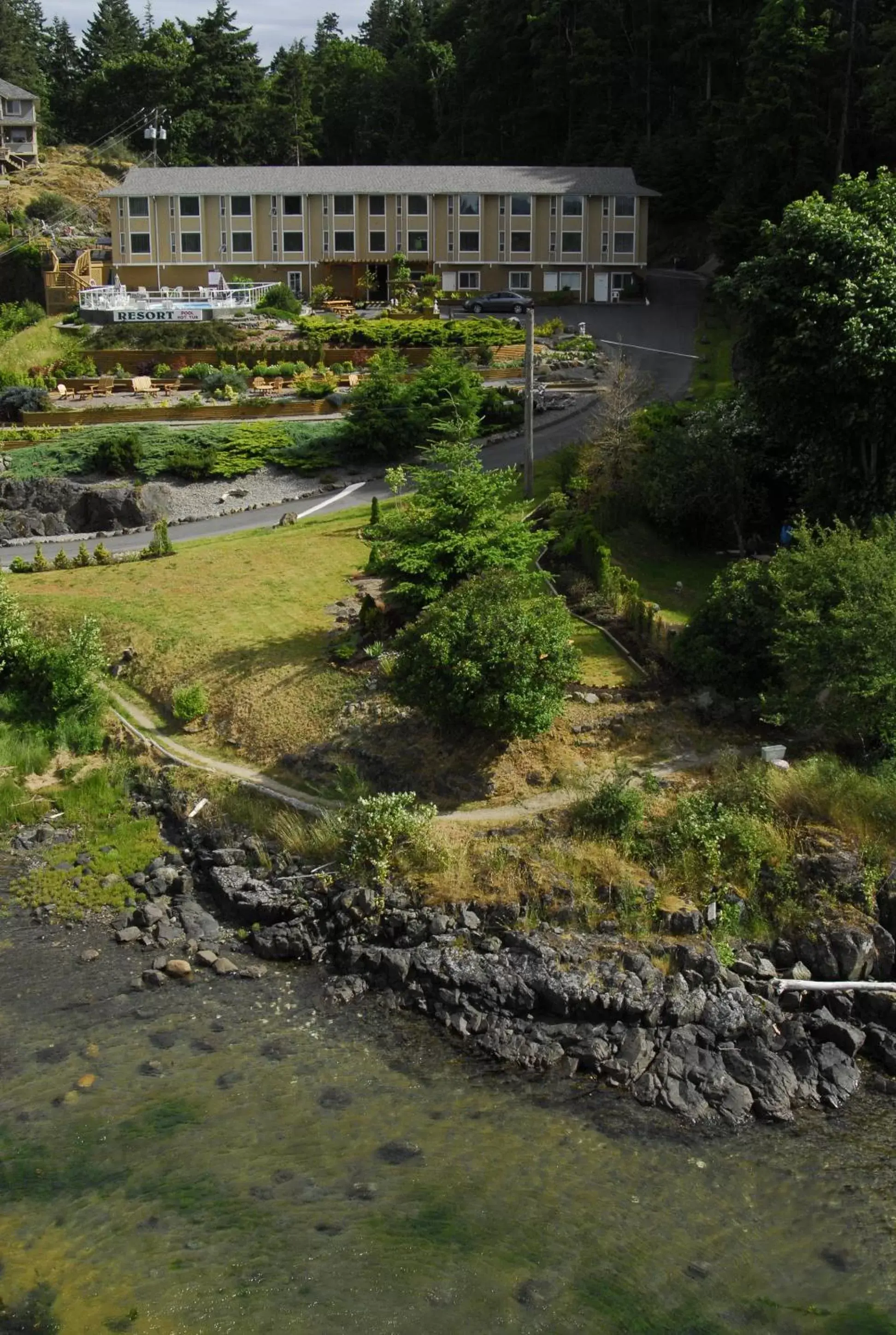 Bird's eye view, Property Building in High Point Resort