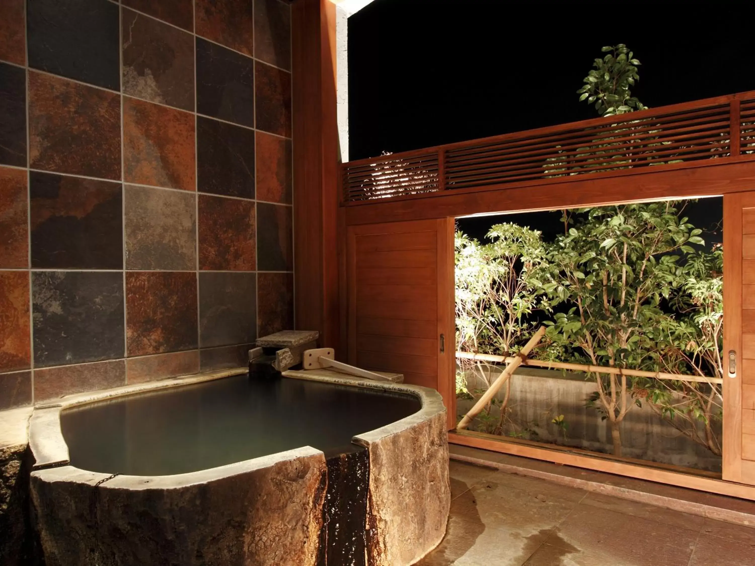 Hot Spring Bath in Wellness Forest Nasu