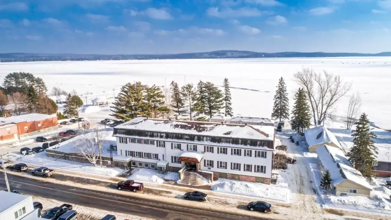 Property building, Winter in Caswell Resort