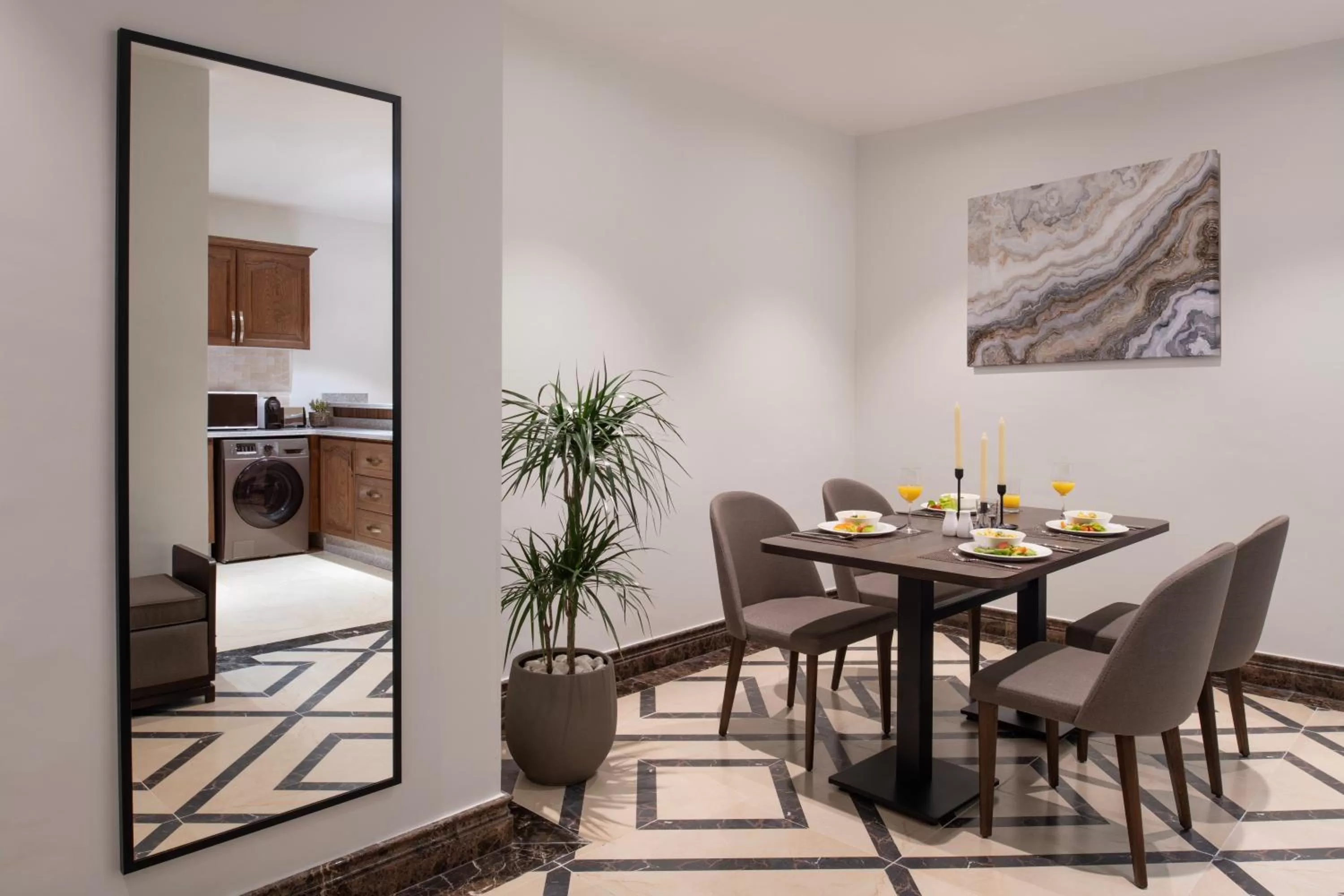 Dining area in Somerset Al Mansoura Doha