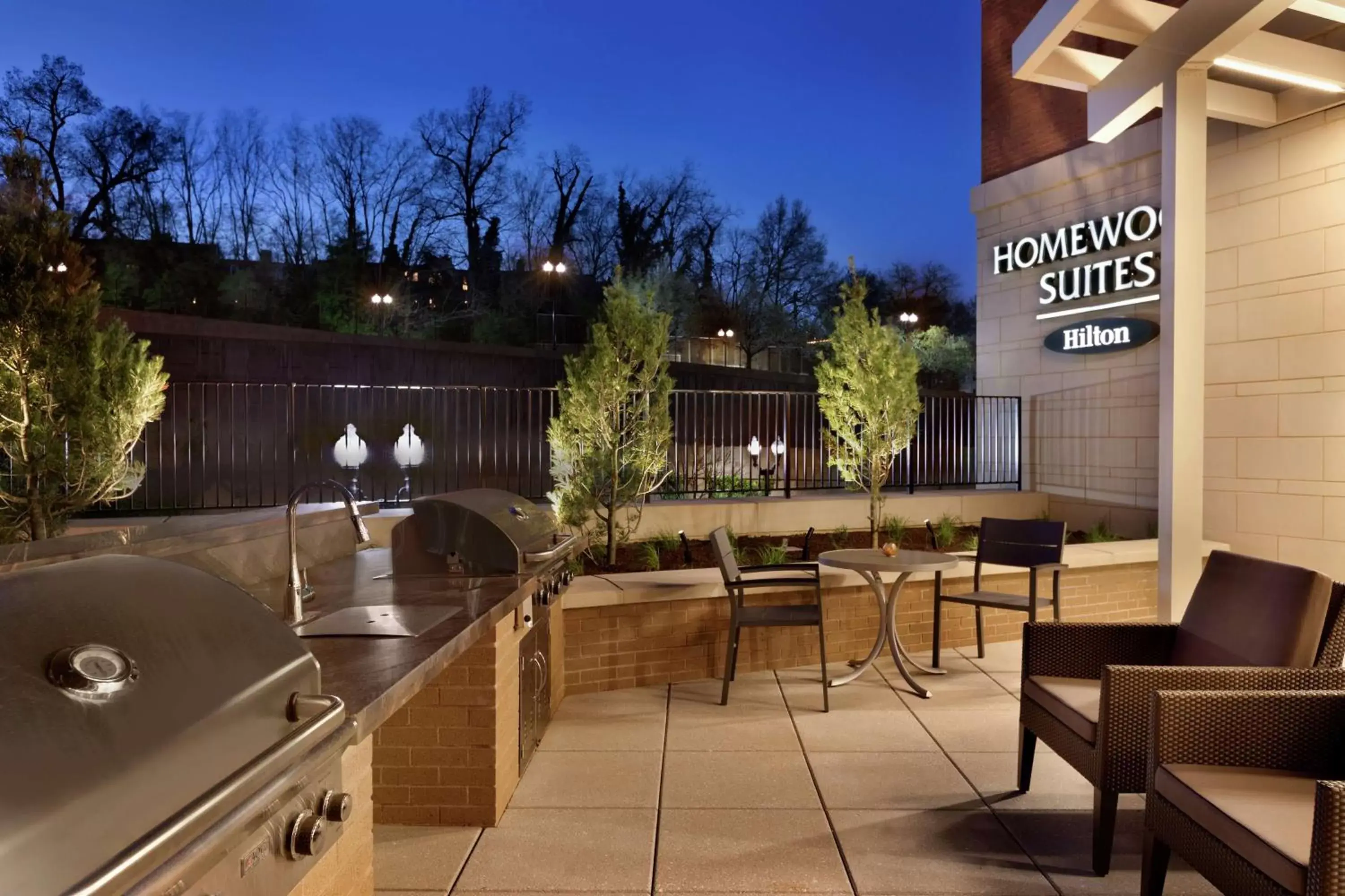 Patio in Homewood Suites By Hilton Arlington Rosslyn Key Bridge