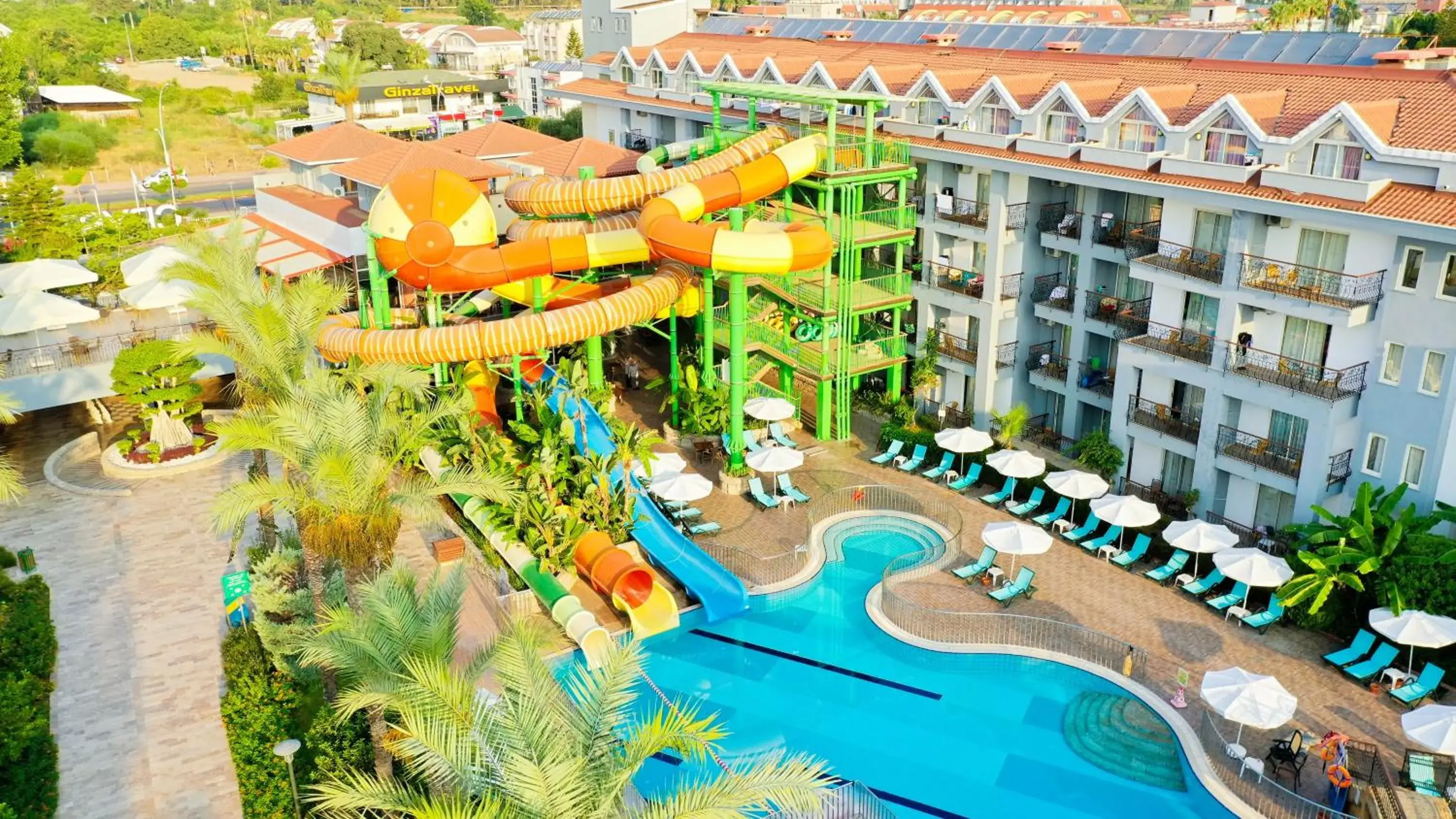 Aqua park, Pool View in Crystal Aura Beach Resort & Spa