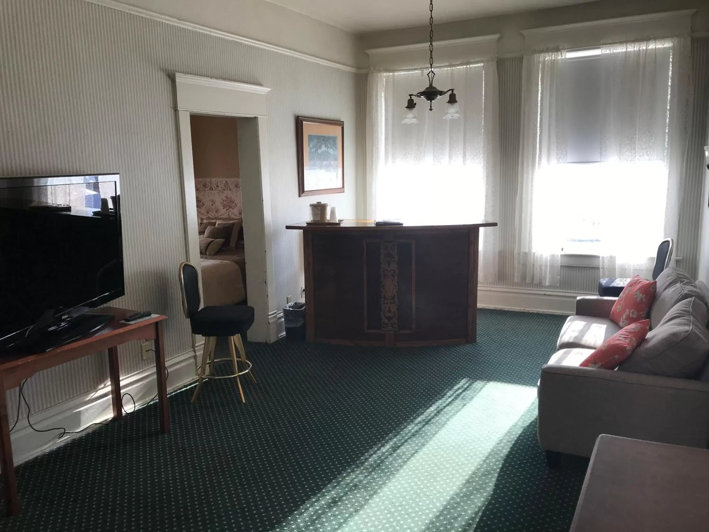 Seating Area in Historic Franklin Hotel