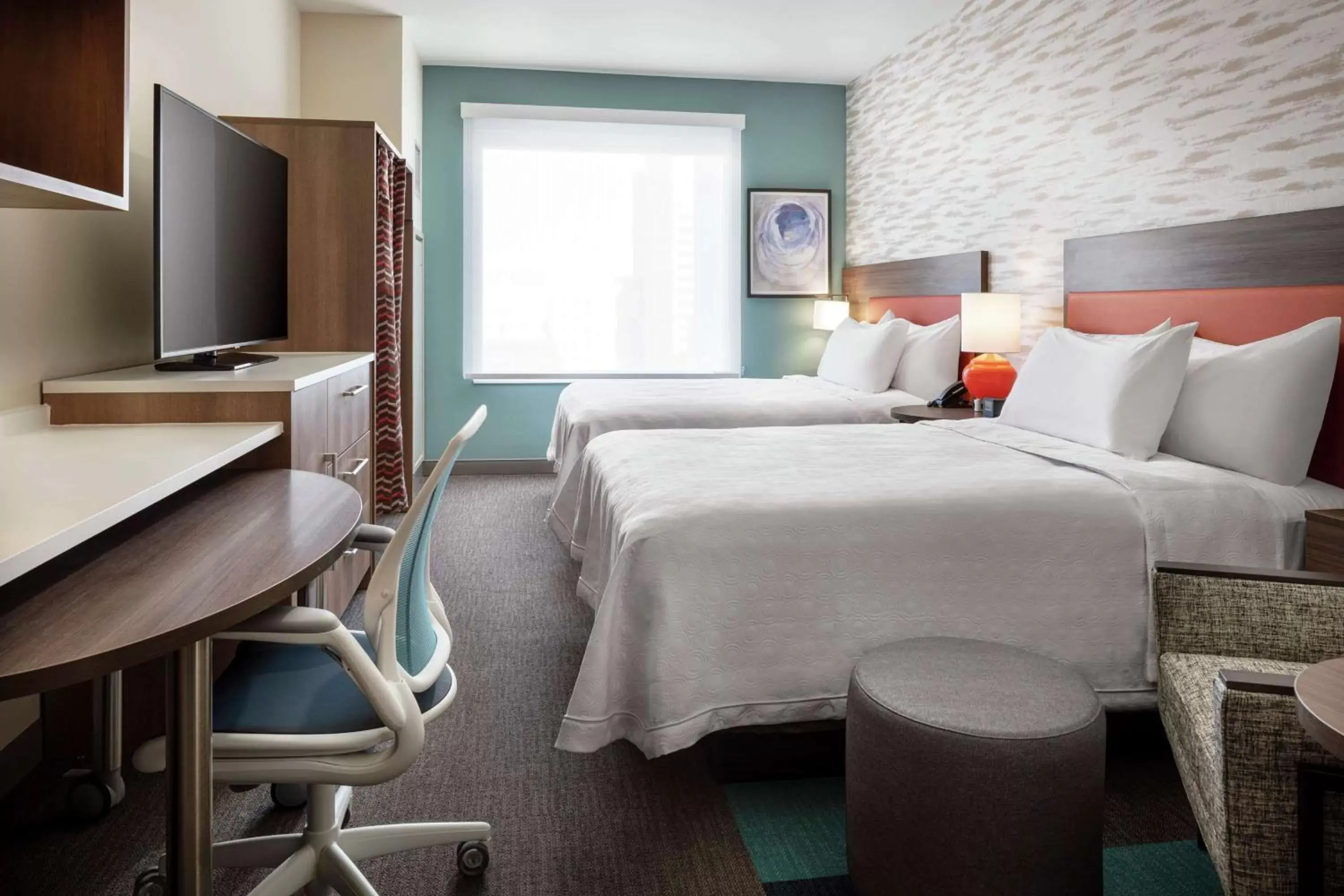 Studio Suite with Two Queen Beds in Home2 Suites By Hilton Denver Downtown Convention Center Studio Suite with Two Queen Beds in Home2 Suites By Hilton Denver Downtown Convention Center