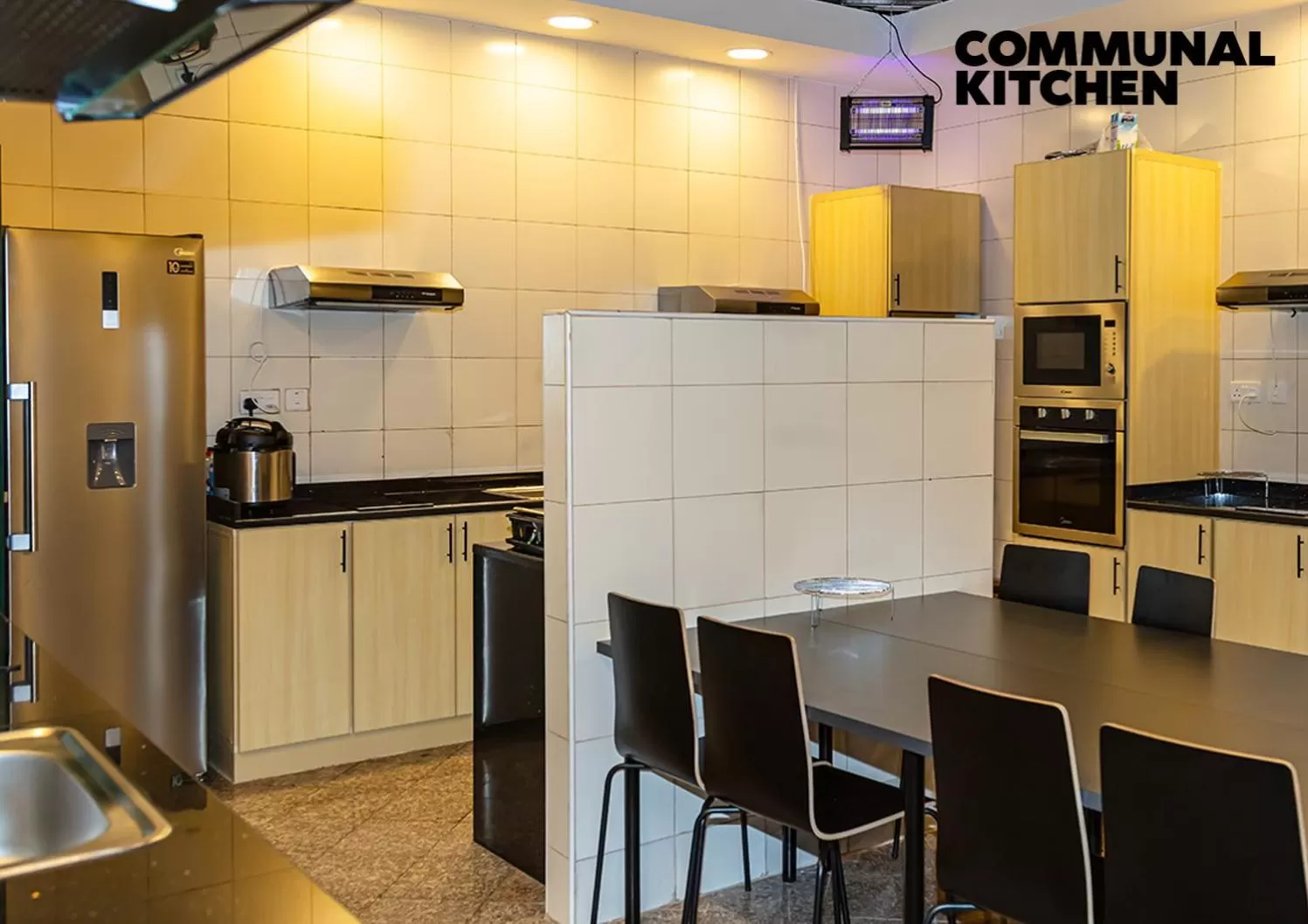 Kitchen or kitchenette in KSK Homes Hotel Dubai Academic City