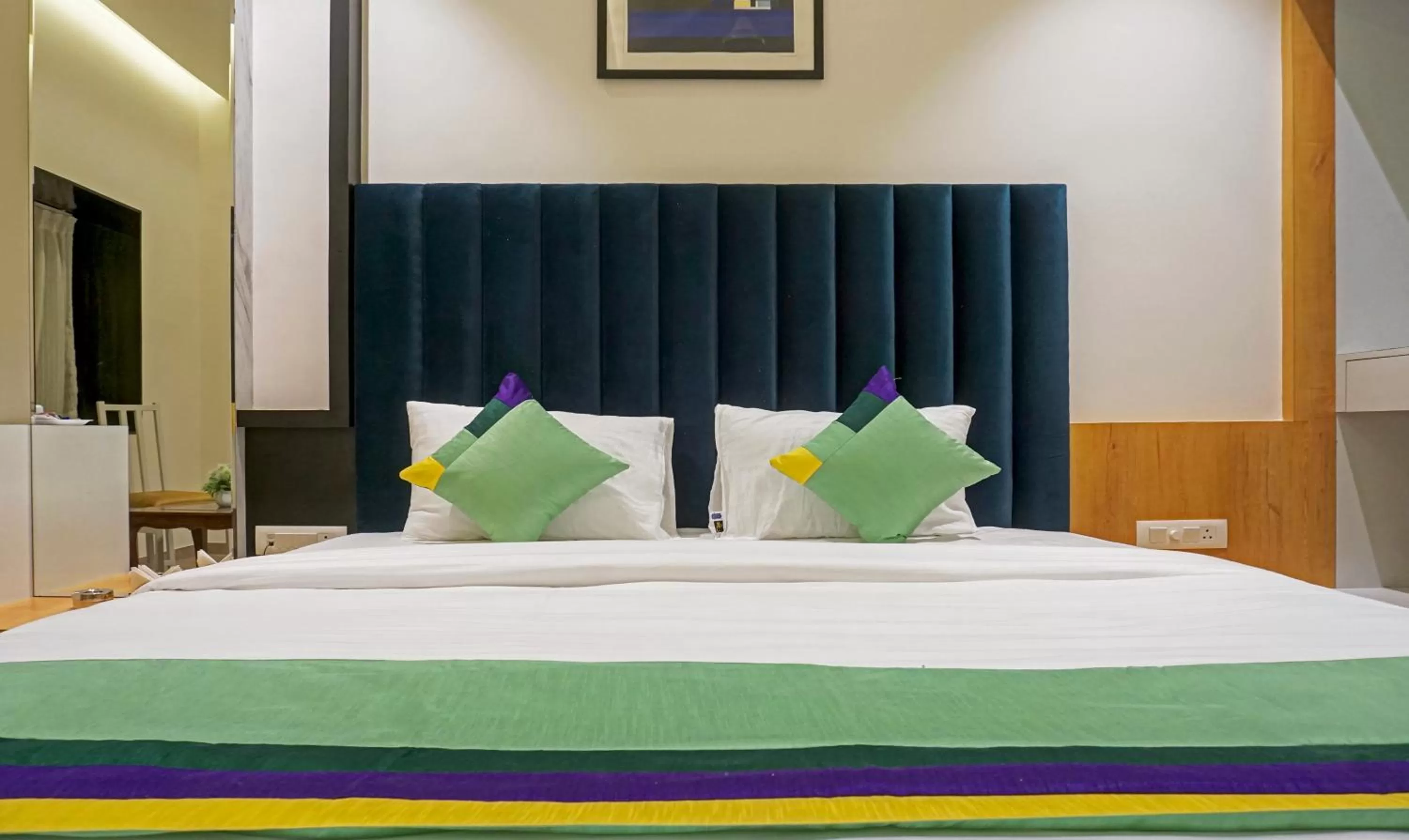 Bedroom, Bed in Treebo The Utsav, Nashik