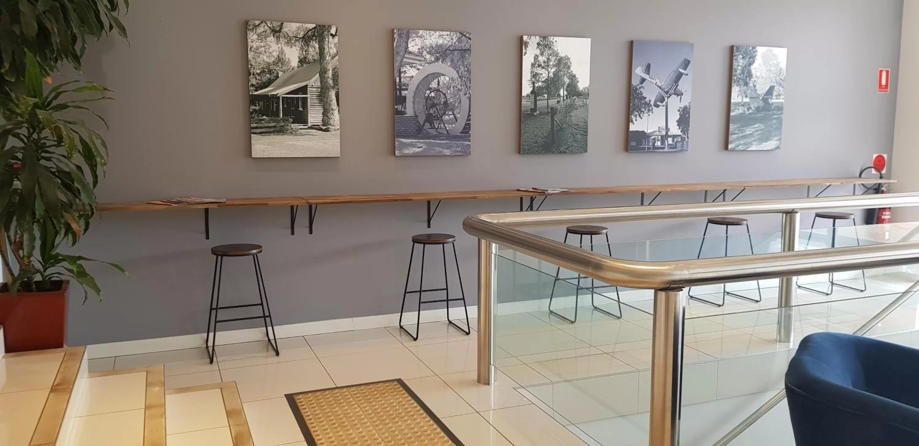 Lobby or reception in The Grand Motel