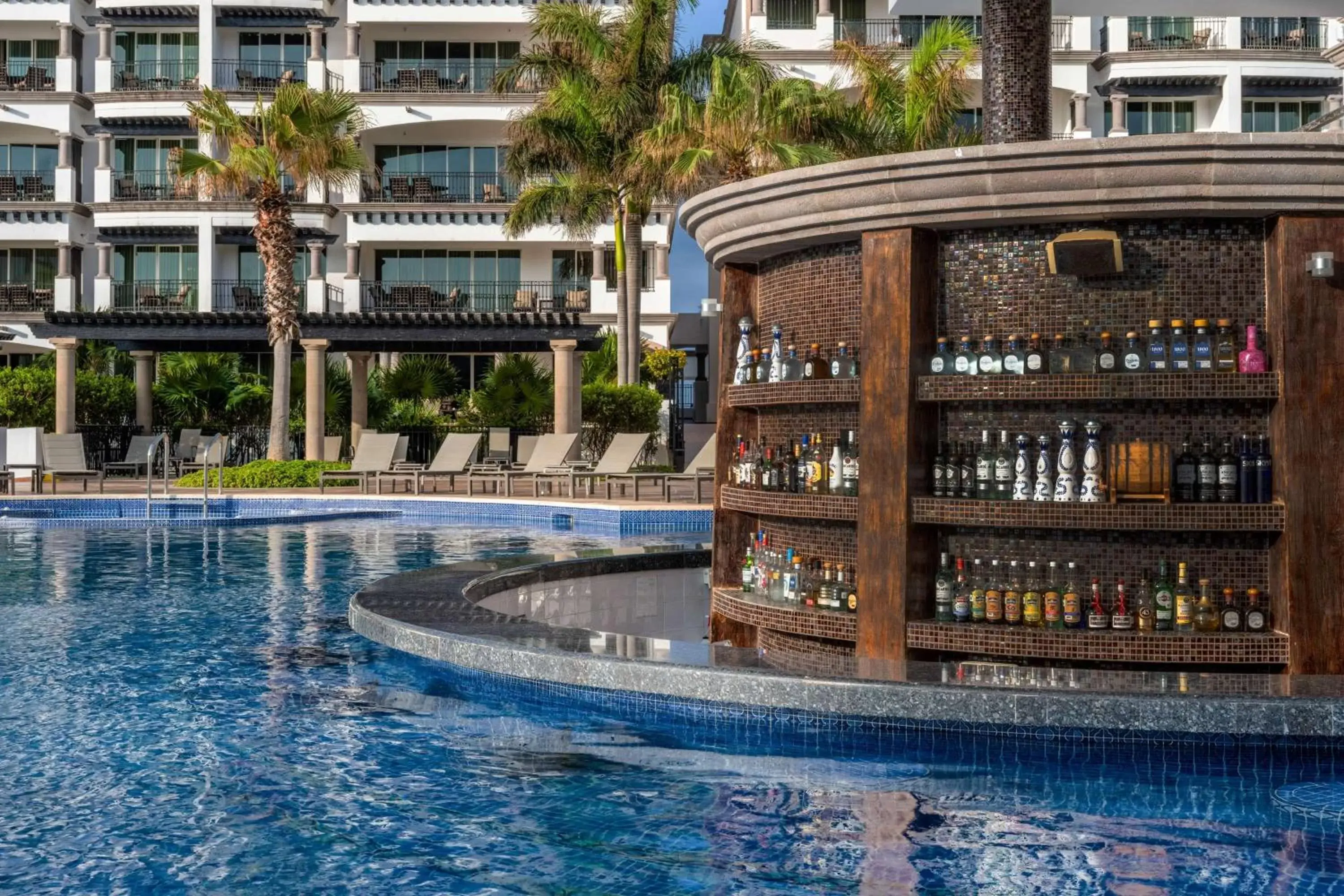 Lounge or bar, Swimming Pool in Grand Residences Riviera Cancun, All Inclusive