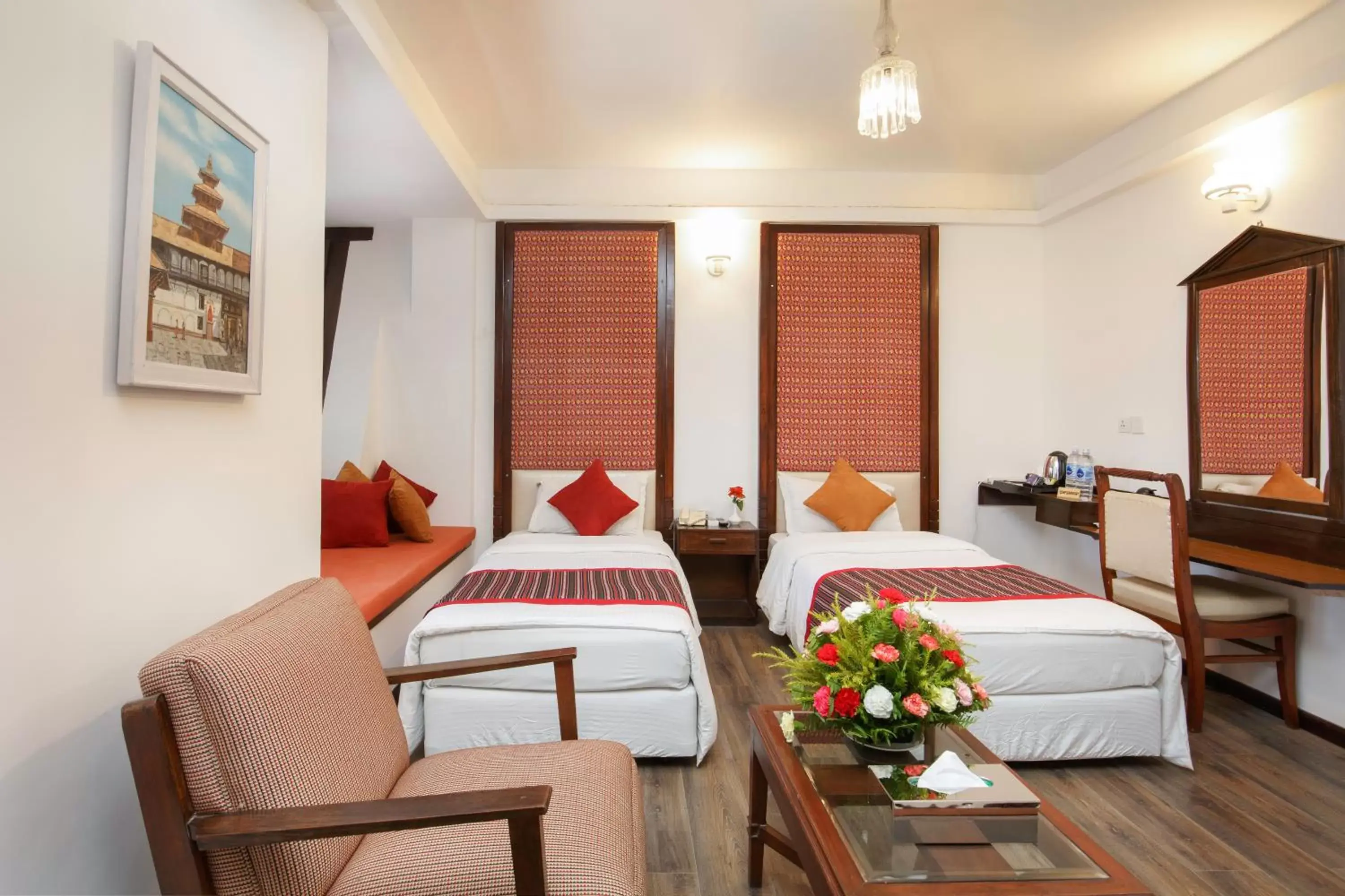 Bedroom, Bed in Hotel Manaslu