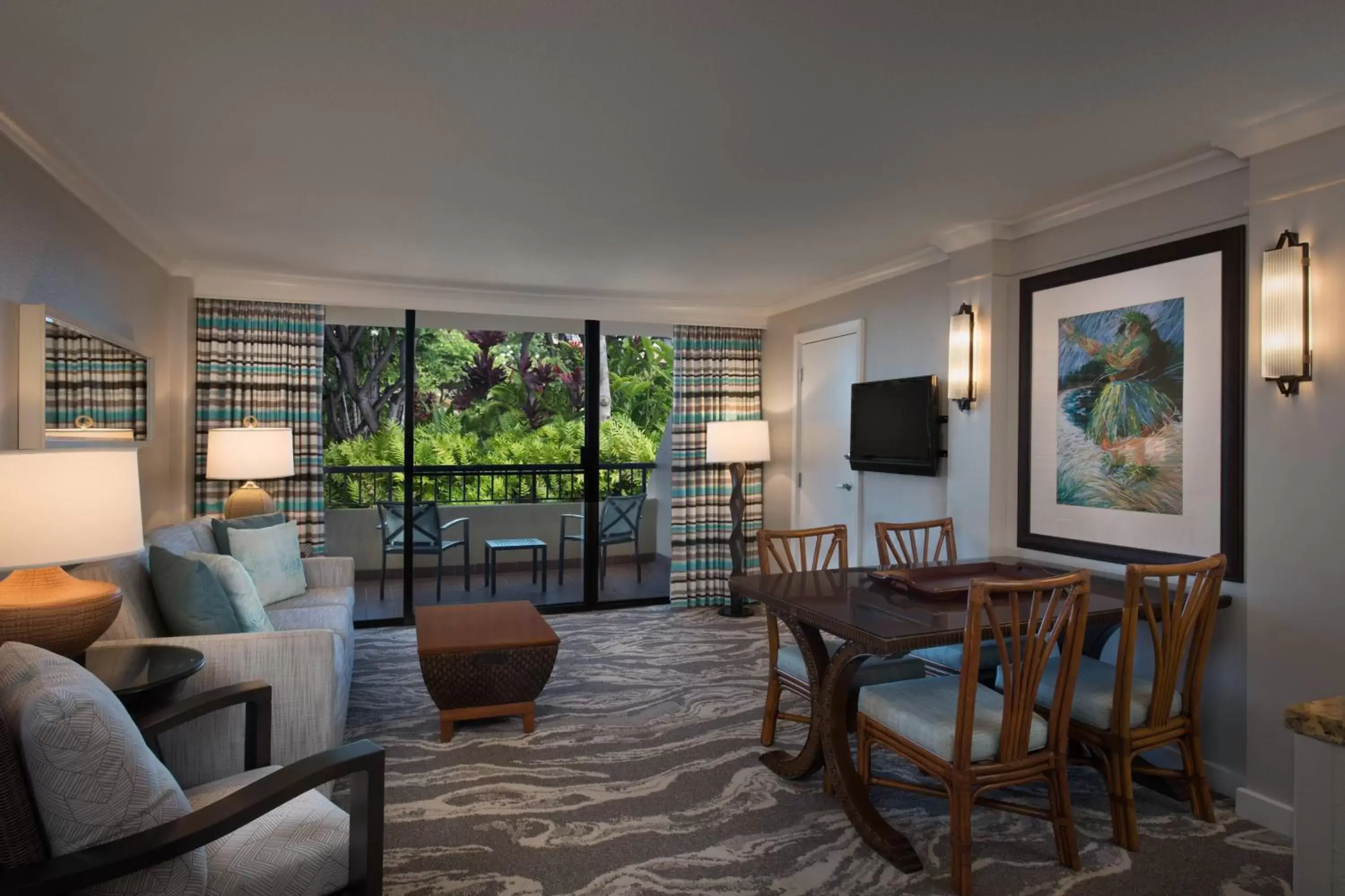 Living room, Seating Area in Marriott's Maui Ocean Club - Molokai, Maui & Lanai Towers