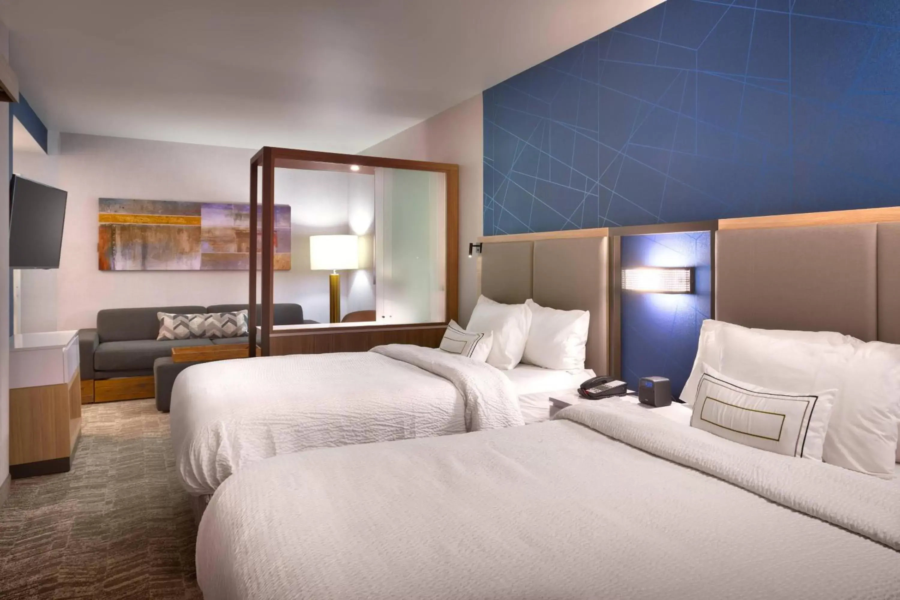 Bedroom, Bed in SpringHill Suites by Marriott Salt Lake City-South Jordan