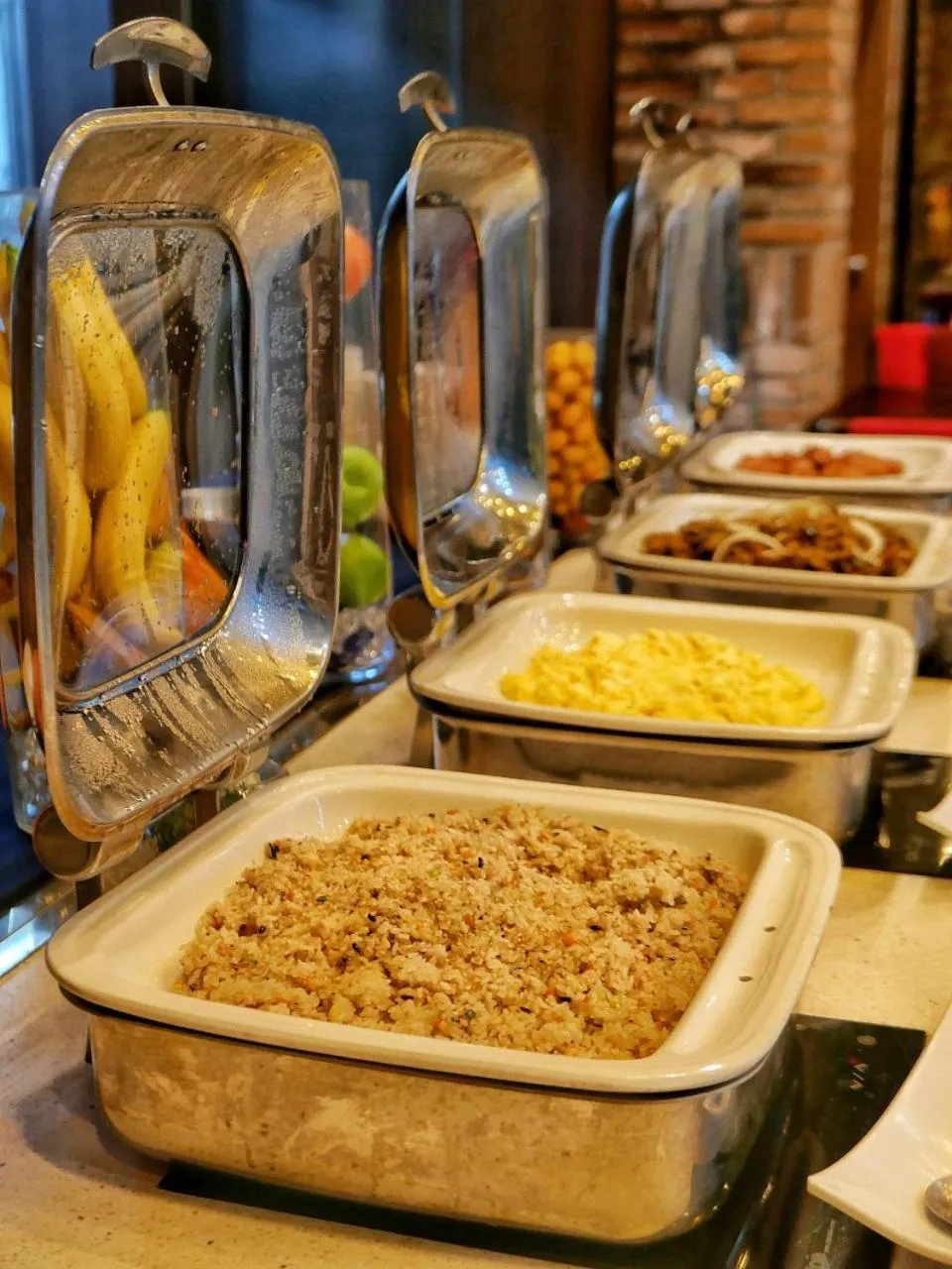 Buffet breakfast in Rosana Hotel