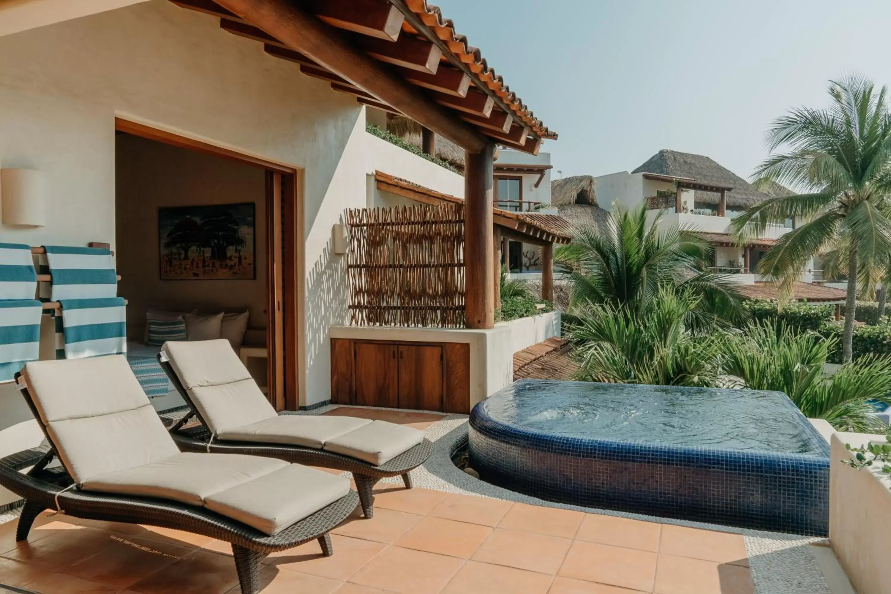 Balcony/Terrace, Swimming Pool in Las Palmas Luxury Villas