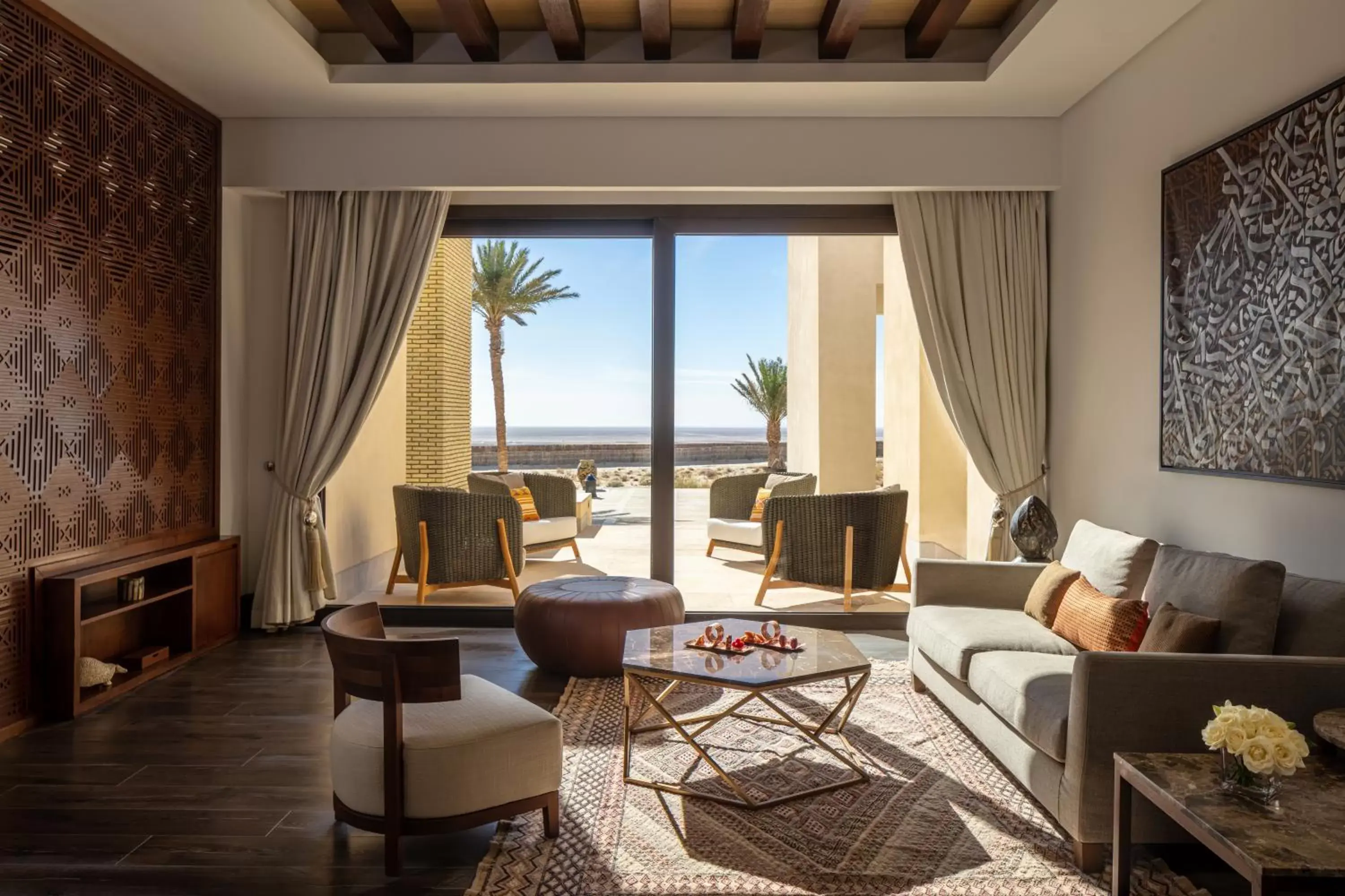 Pool view, Seating Area in Anantara Sahara-Tozeur Resort & Villas