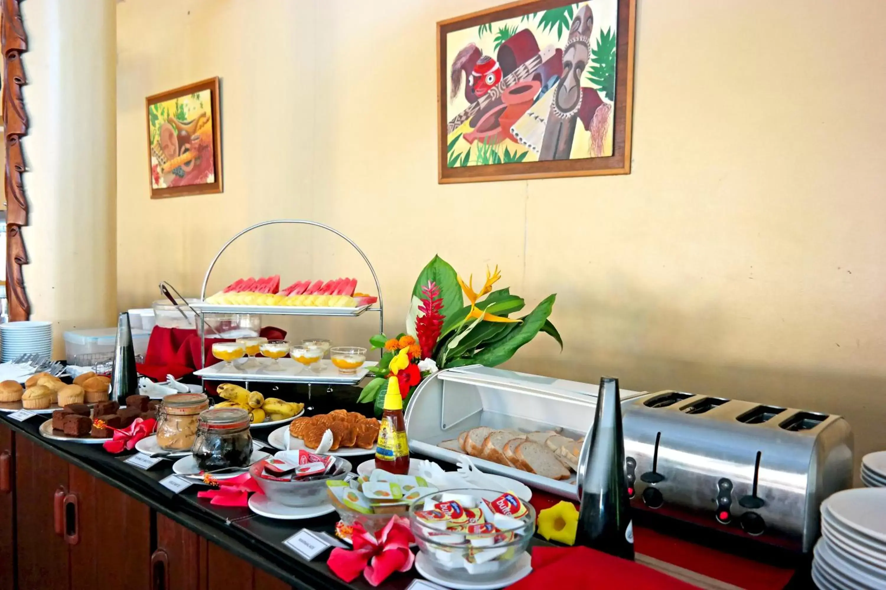 Continental breakfast in Moorings Hotel