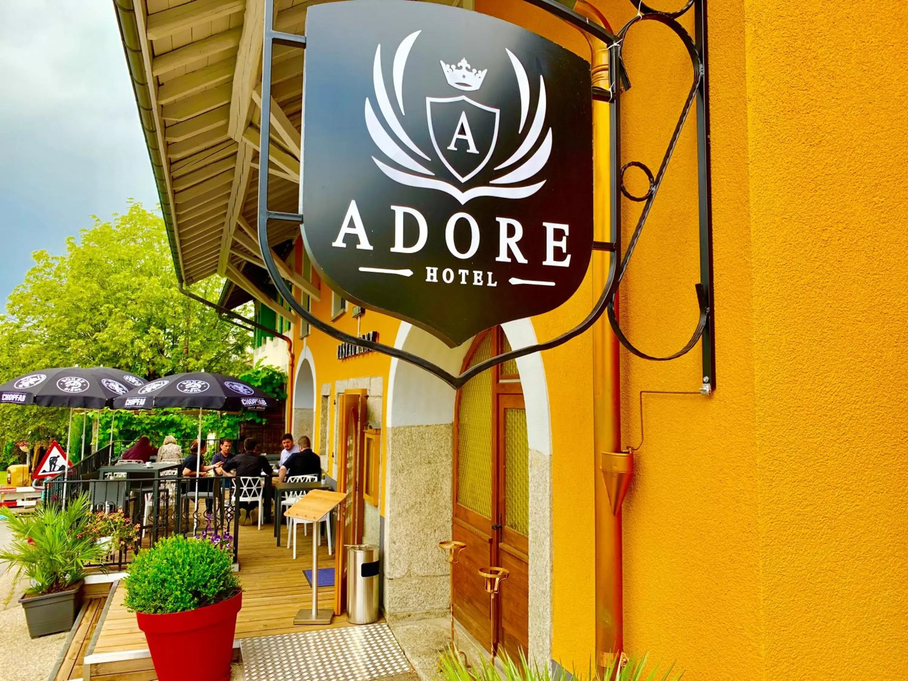 Property Logo/Sign in Hotel Adore