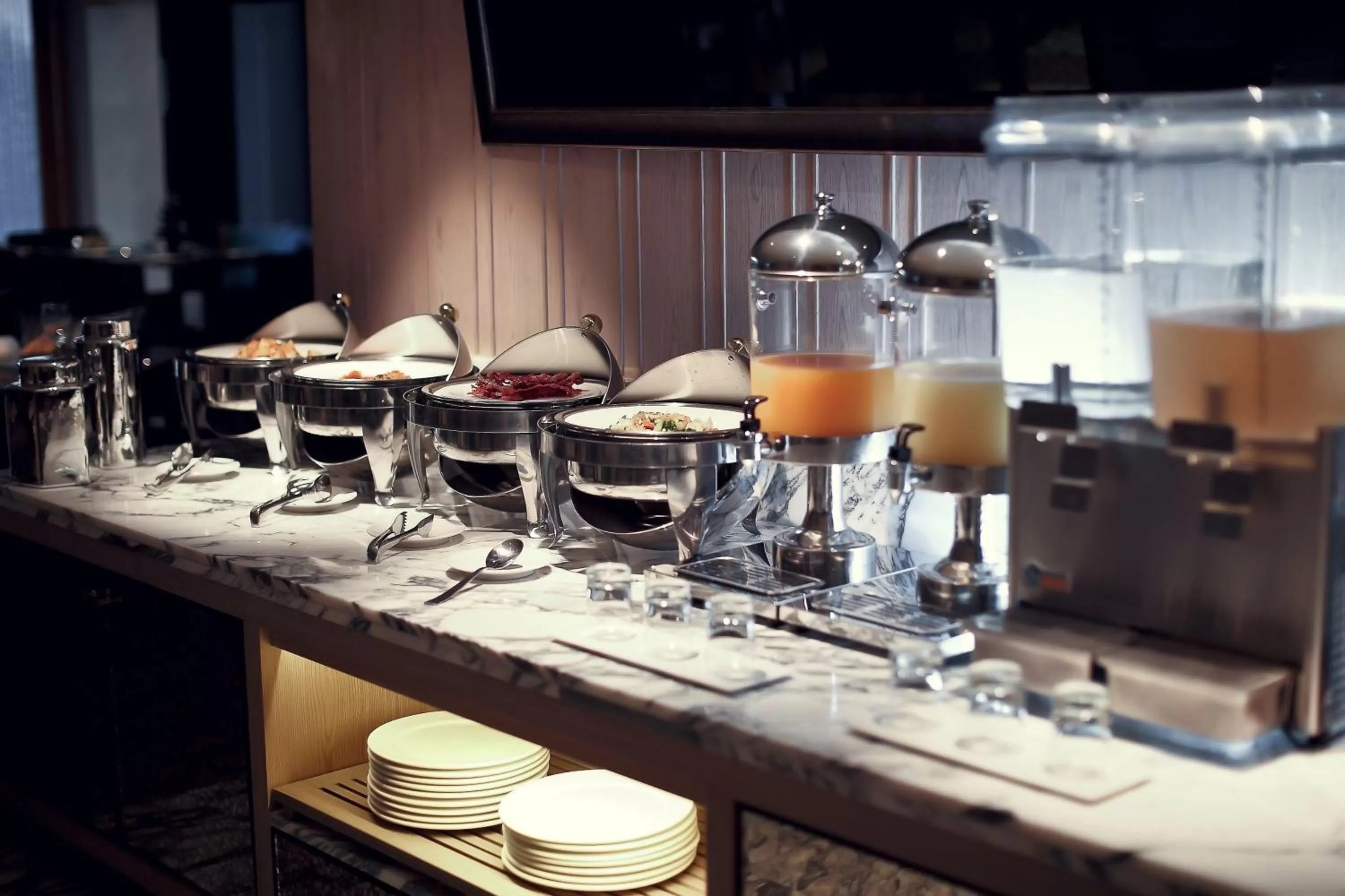 Buffet breakfast in Arcadia Suites Bangkok