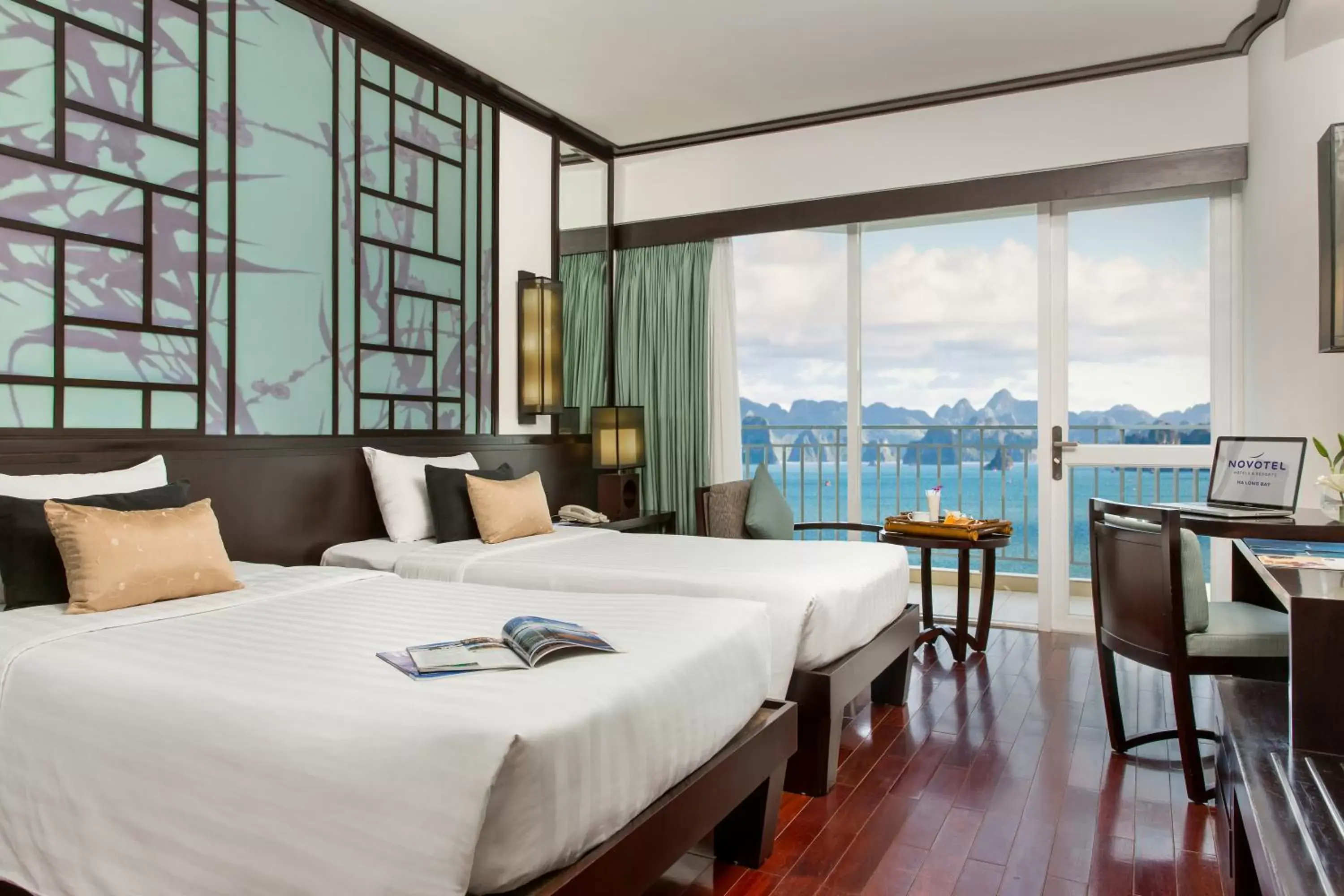 Superior Bay view with 2 Single Size beds in Novotel Ha Long Bay Hotel