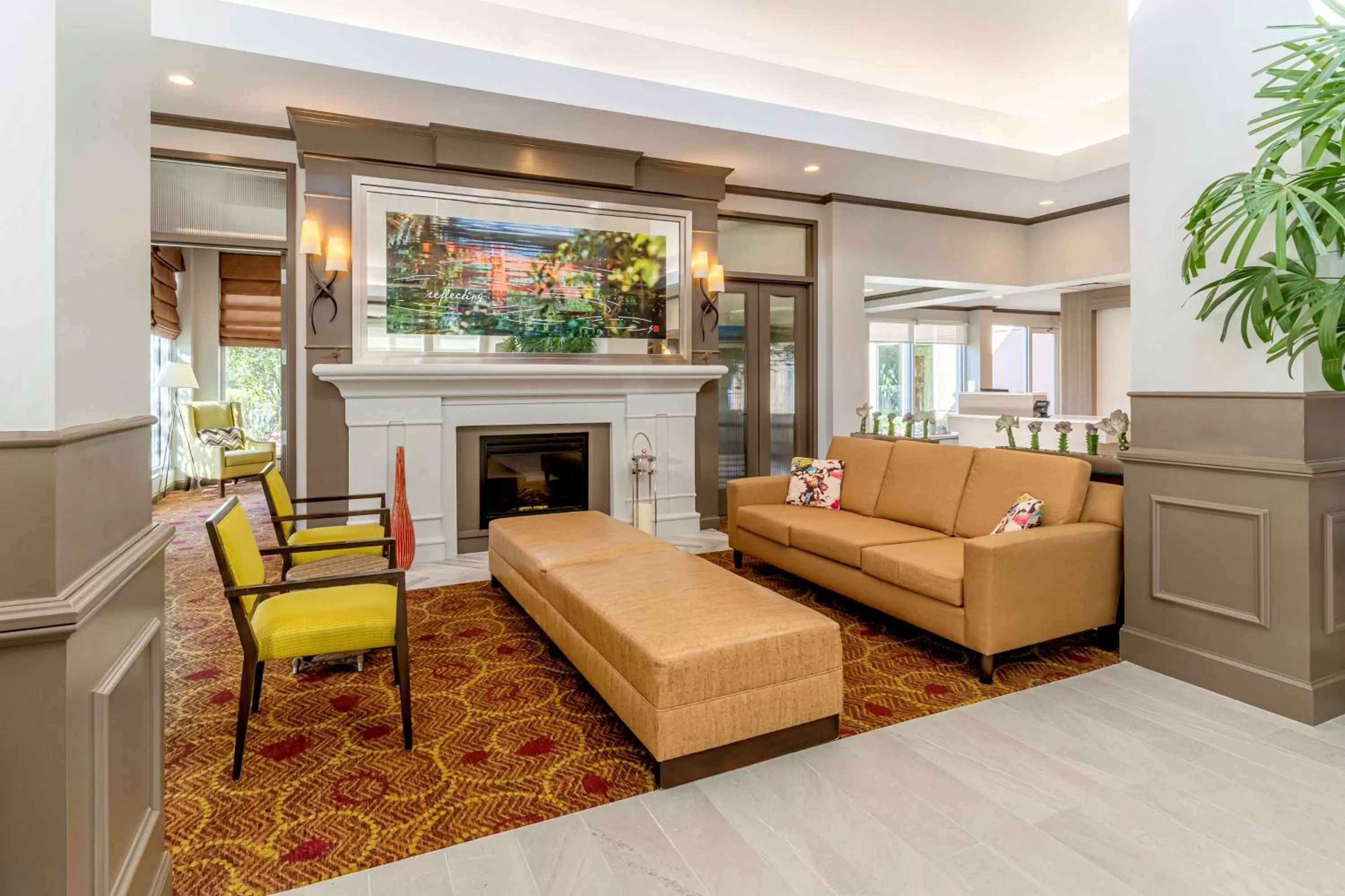 Lobby or reception in Hilton Garden Inn Houston/The Woodlands