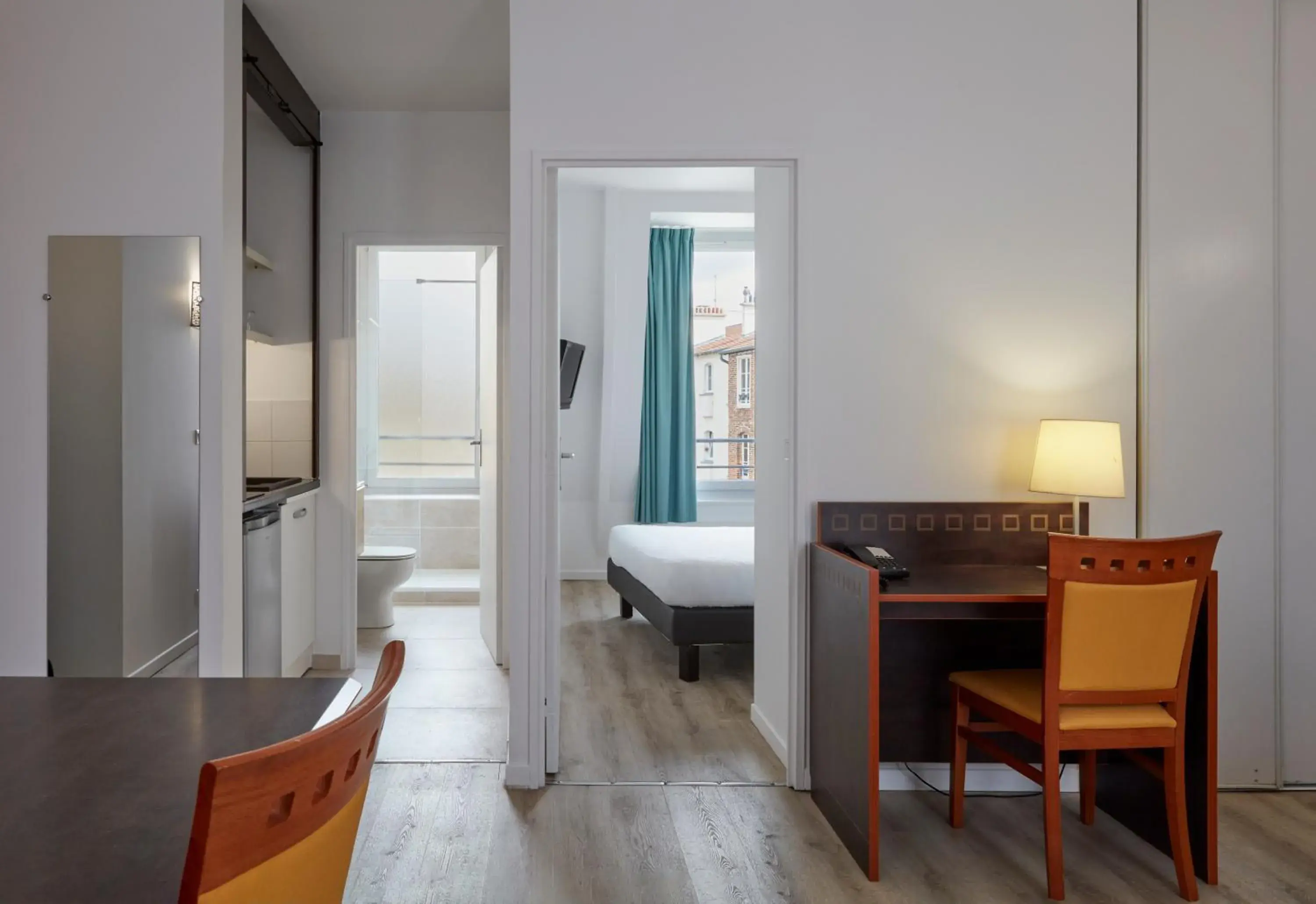 Bedroom, Dining Area in Aparthotel Adagio Access Paris Philippe Auguste