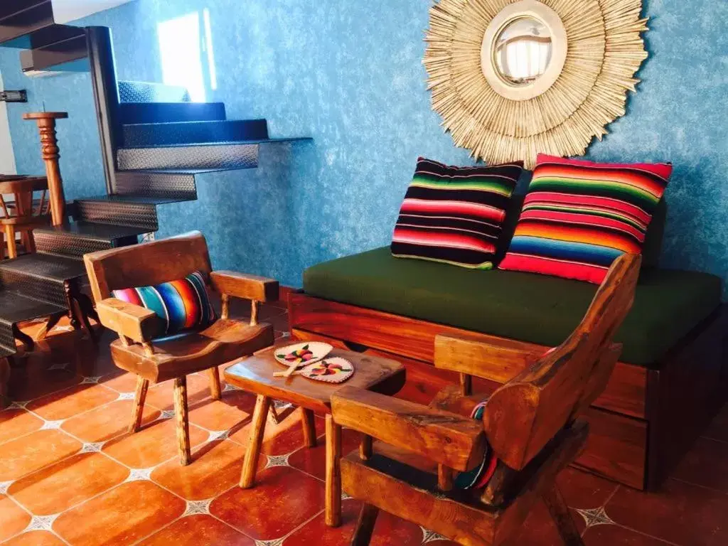 Living room, Seating Area in El Pueblito de Sayulita
