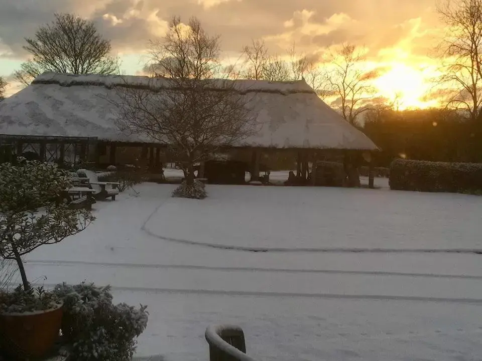 View (from property/room), Winter in Cotenham Barn