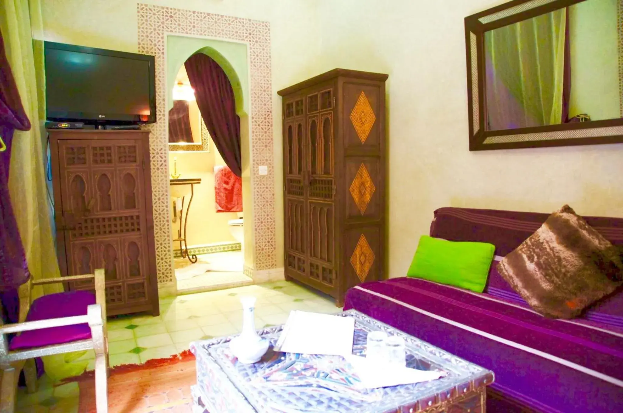 Bedroom, Seating Area in Riad Rêves D'orient