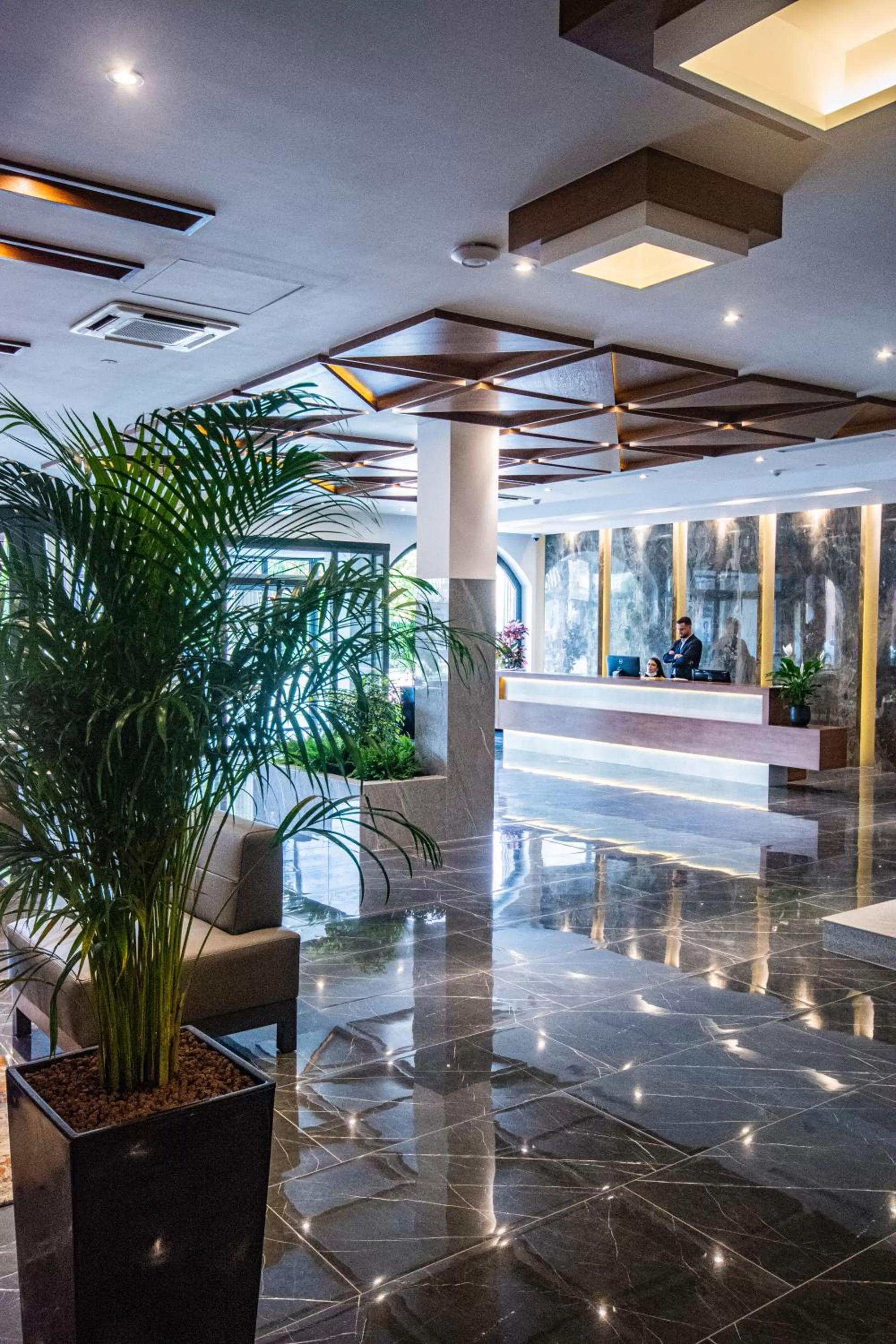 Lobby or reception in Hotel Prishtina