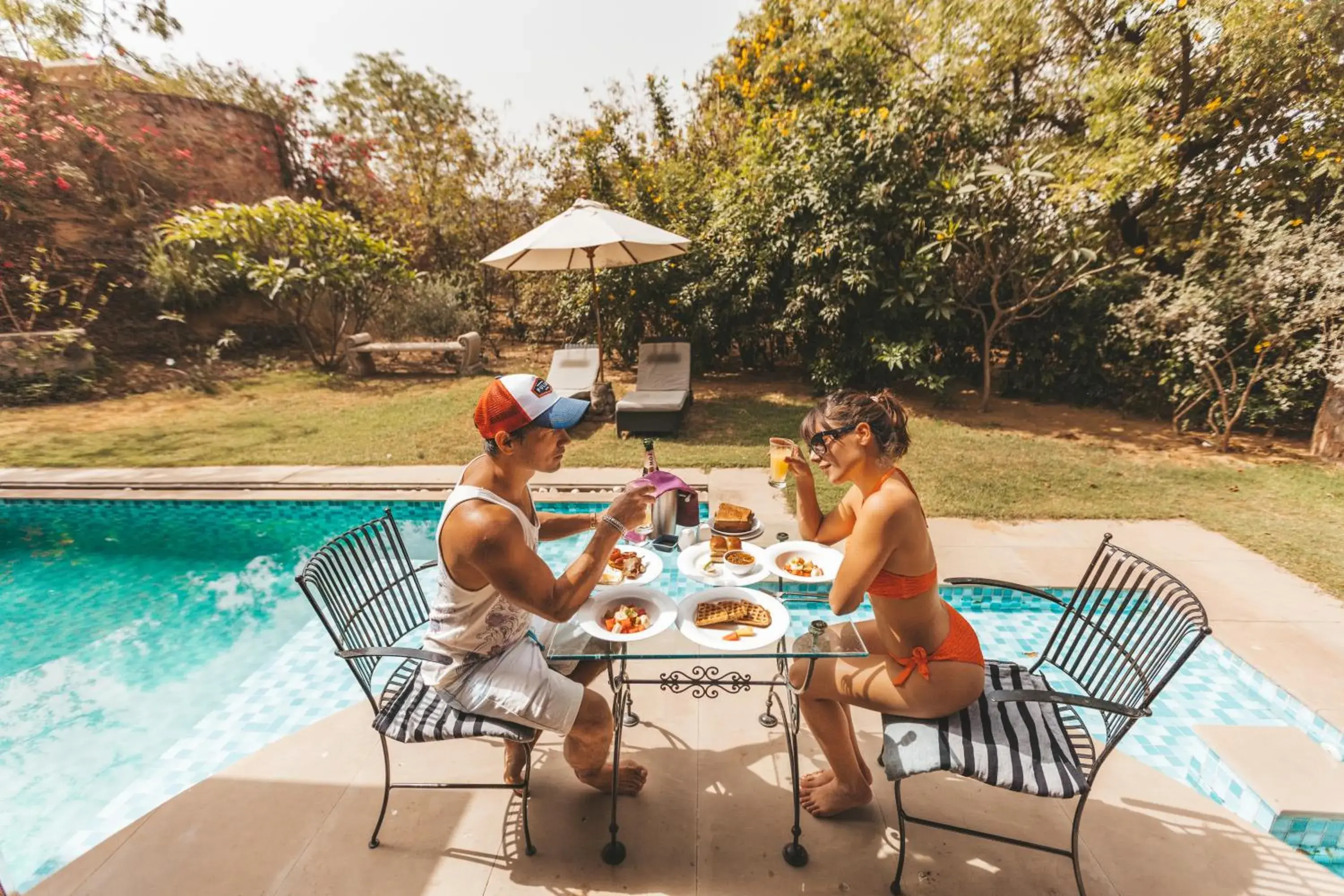 Swimming pool in Tree of Life Resort & Spa Jaipur