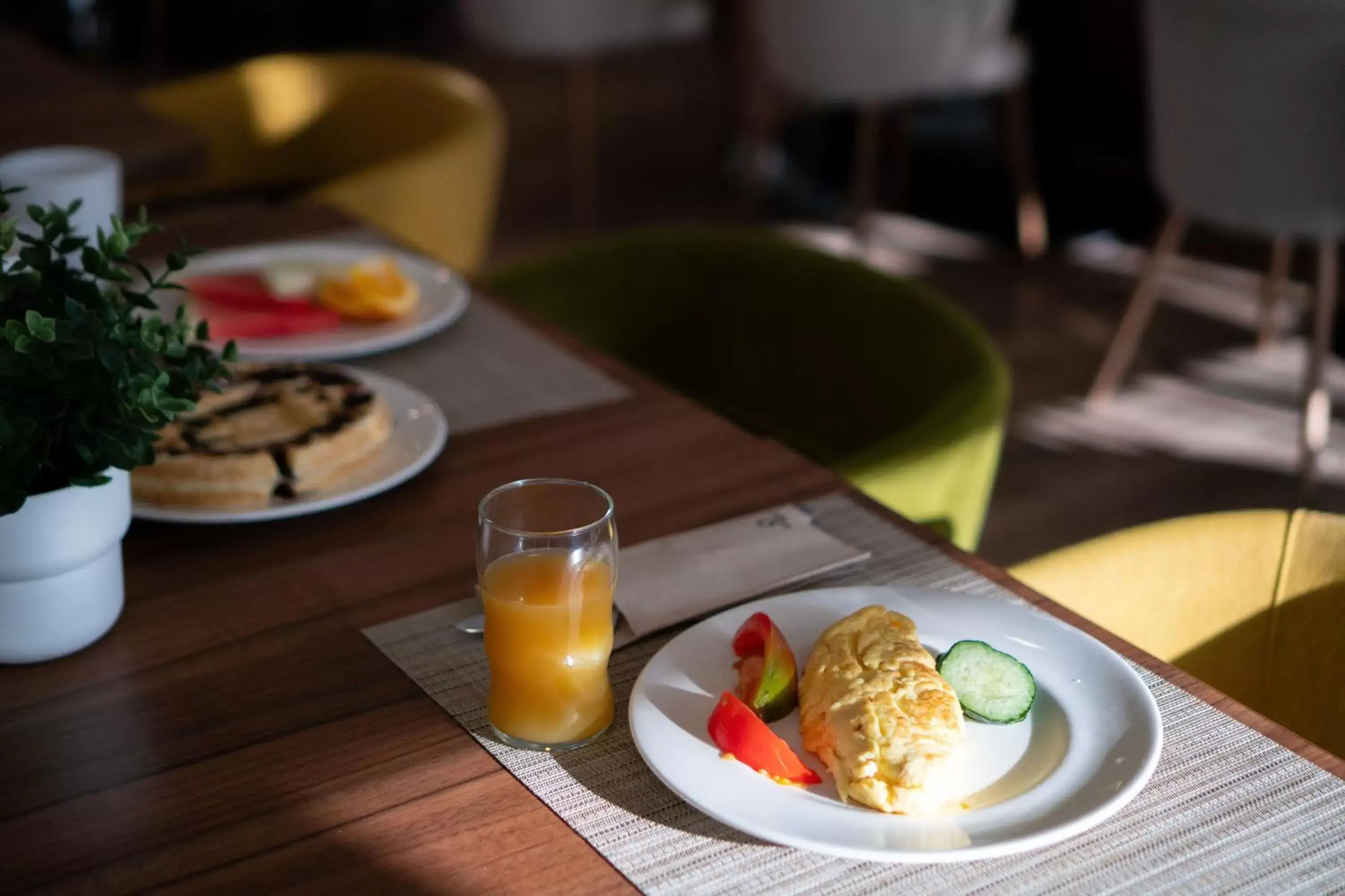 Continental breakfast in Hilton Garden Inn Sevilla