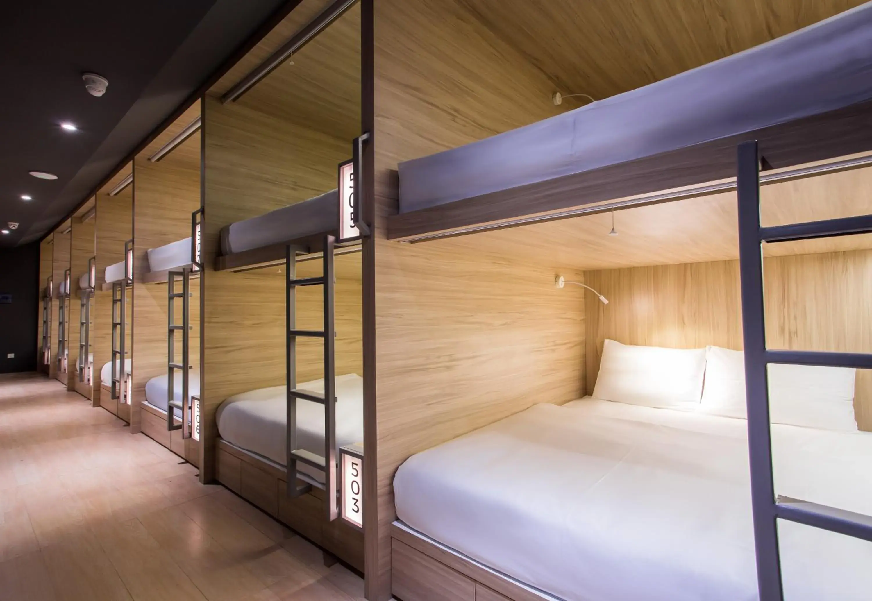 Bed, Bunk Bed in H-Ostel Bali