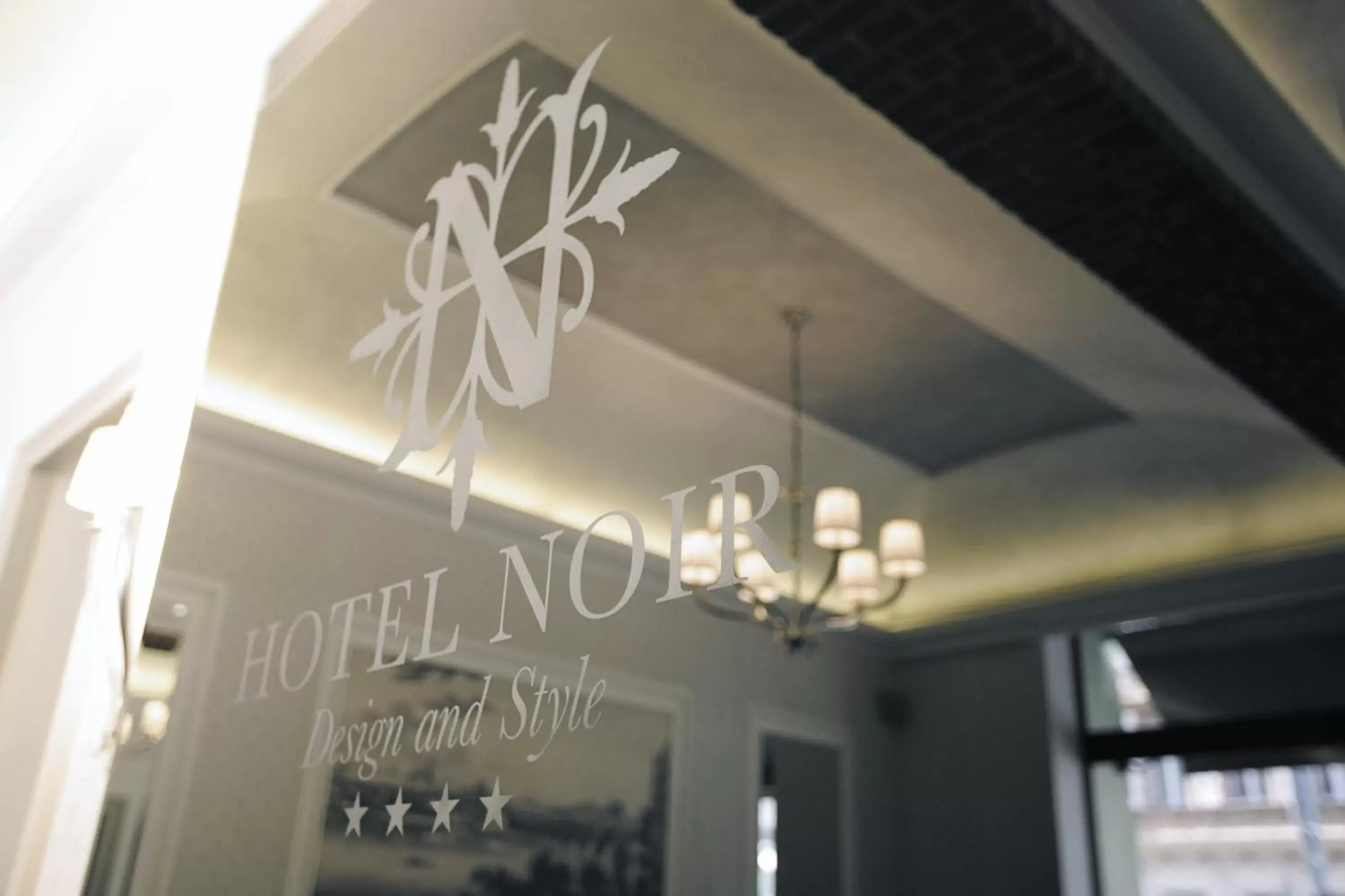 Decorative detail, Property Logo/Sign in Hotel NOIR