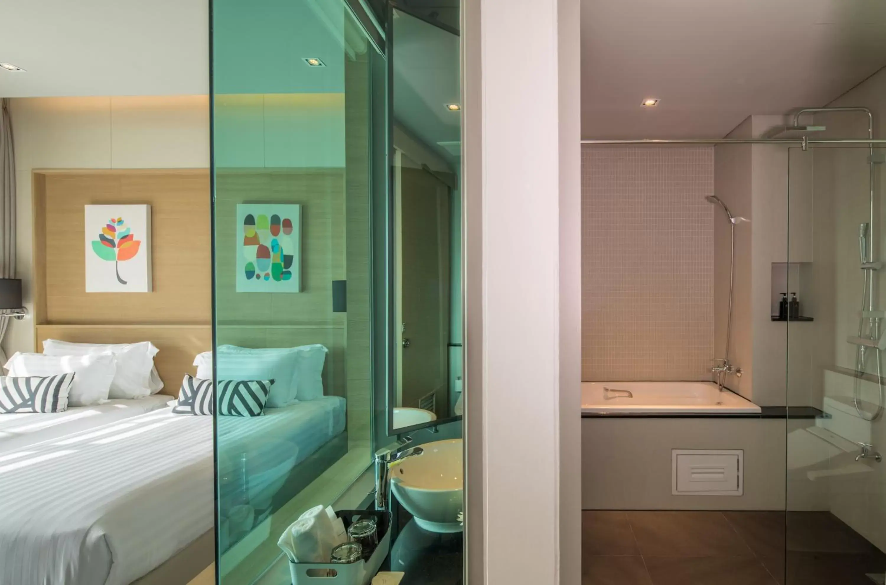 Bathroom, Bed in AisanA Hotel Korat Bathroom, Bed in AisanA Hotel Korat