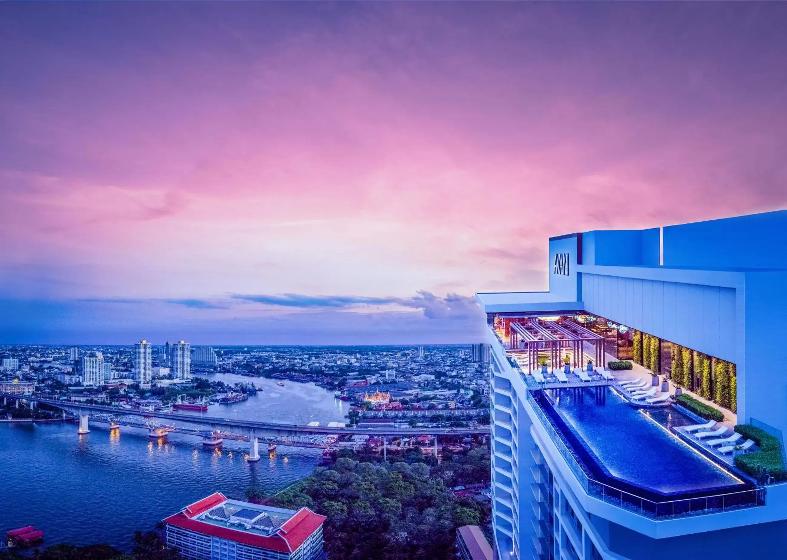 Property building in Avani Plus Riverside Bangkok Hotel