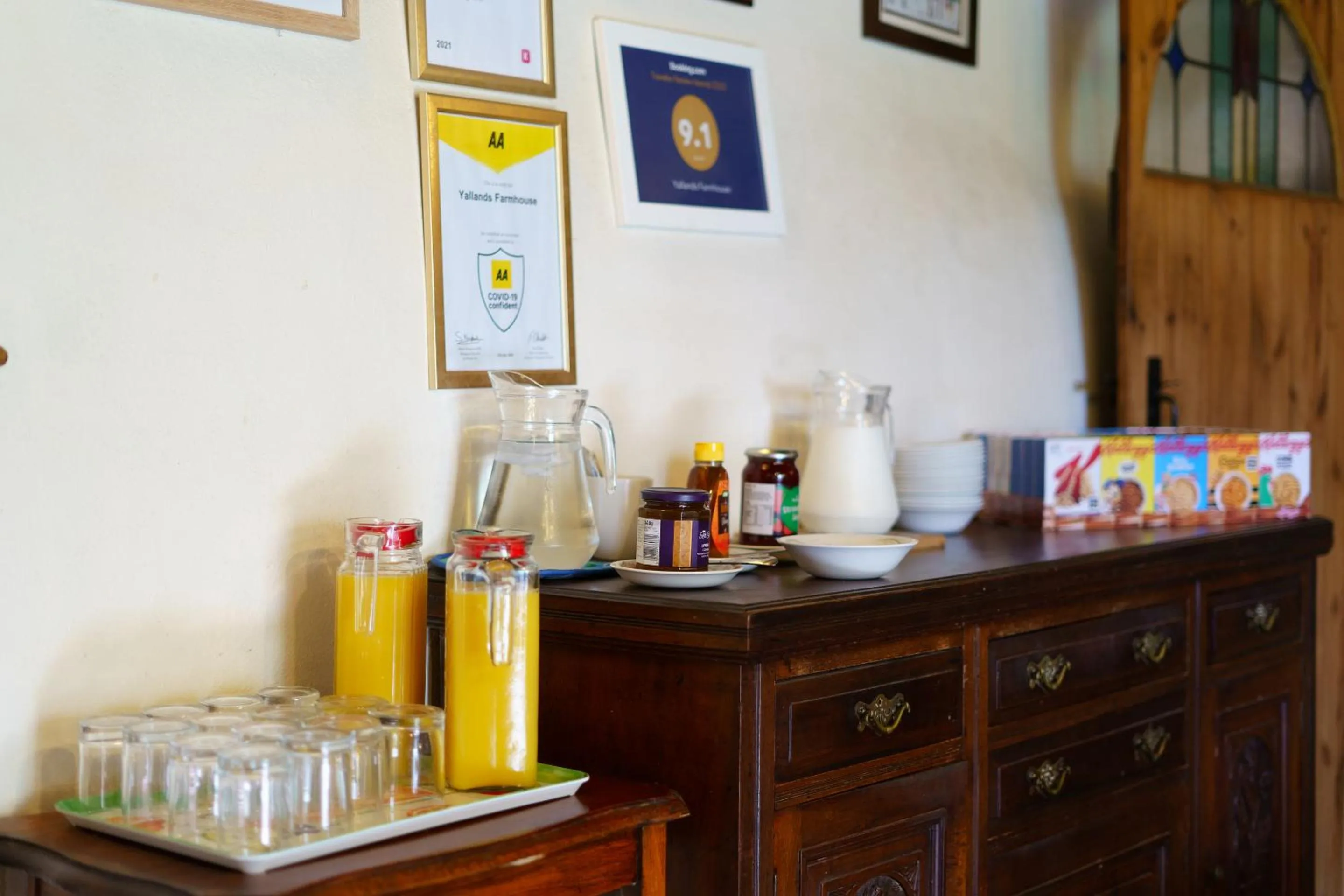 Dining area in Yallands Farmhouse
