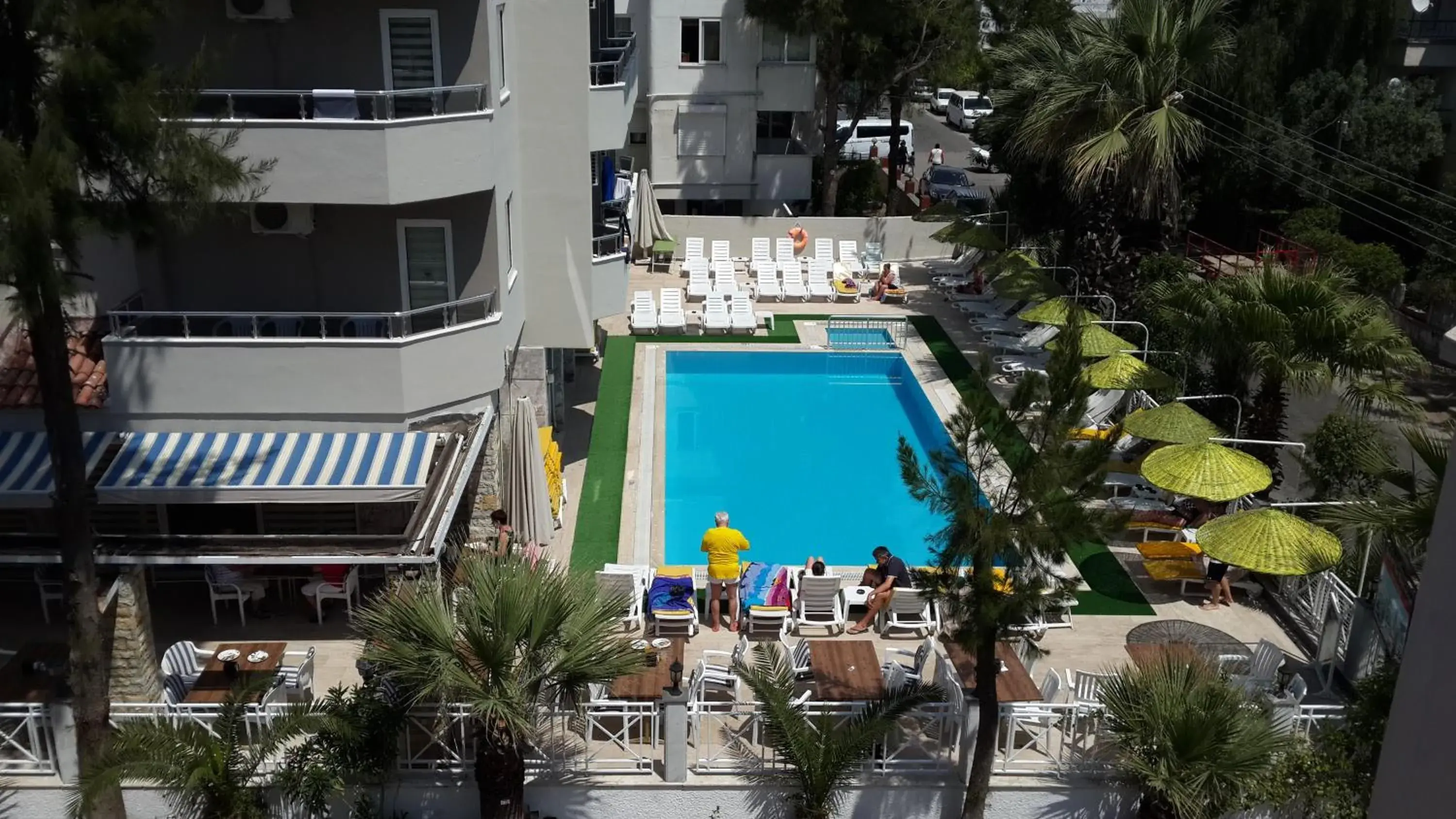 Bird's eye view, Pool View in Myra Hotel